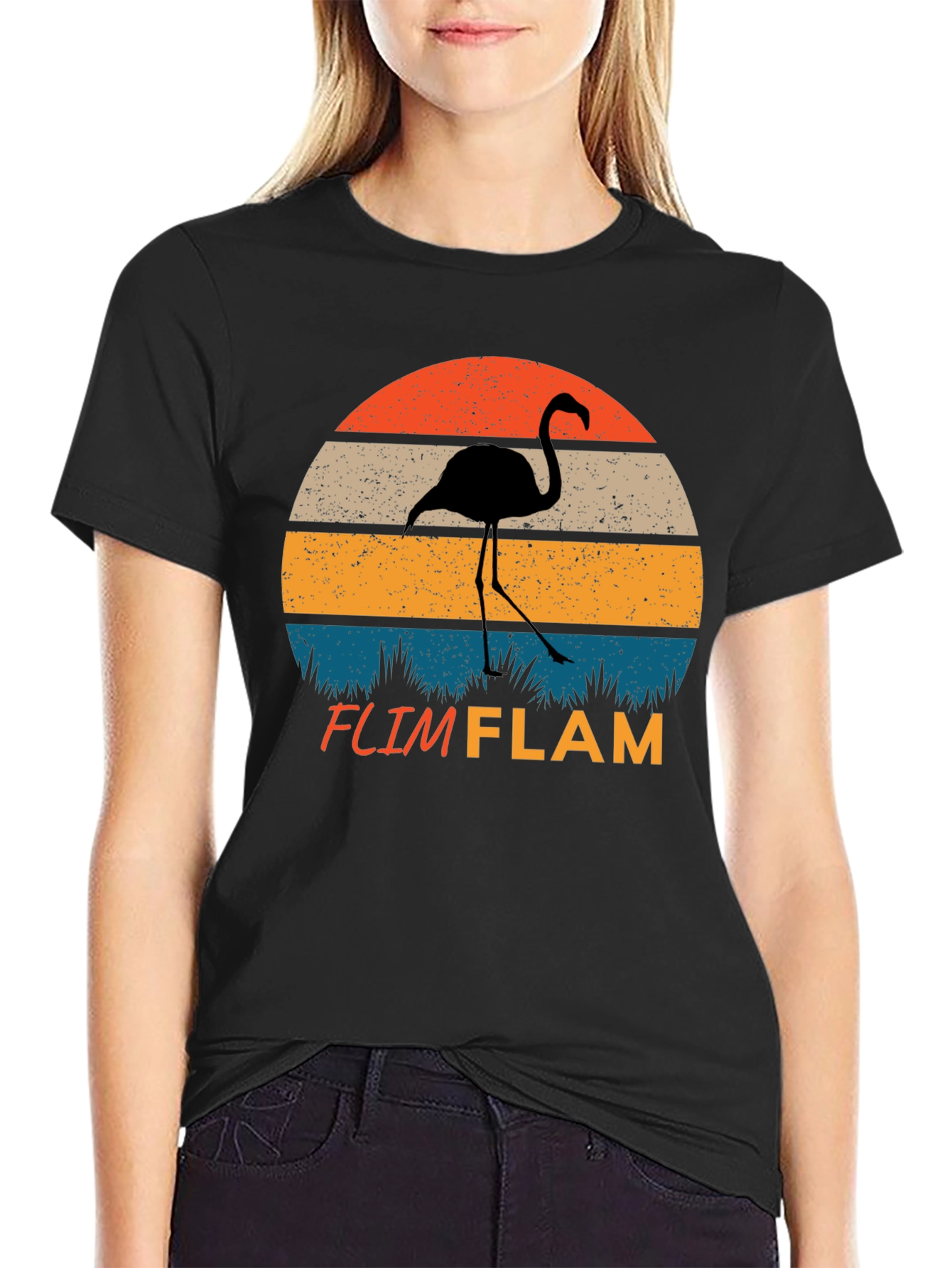 Retro Flamingo Graphic Tee