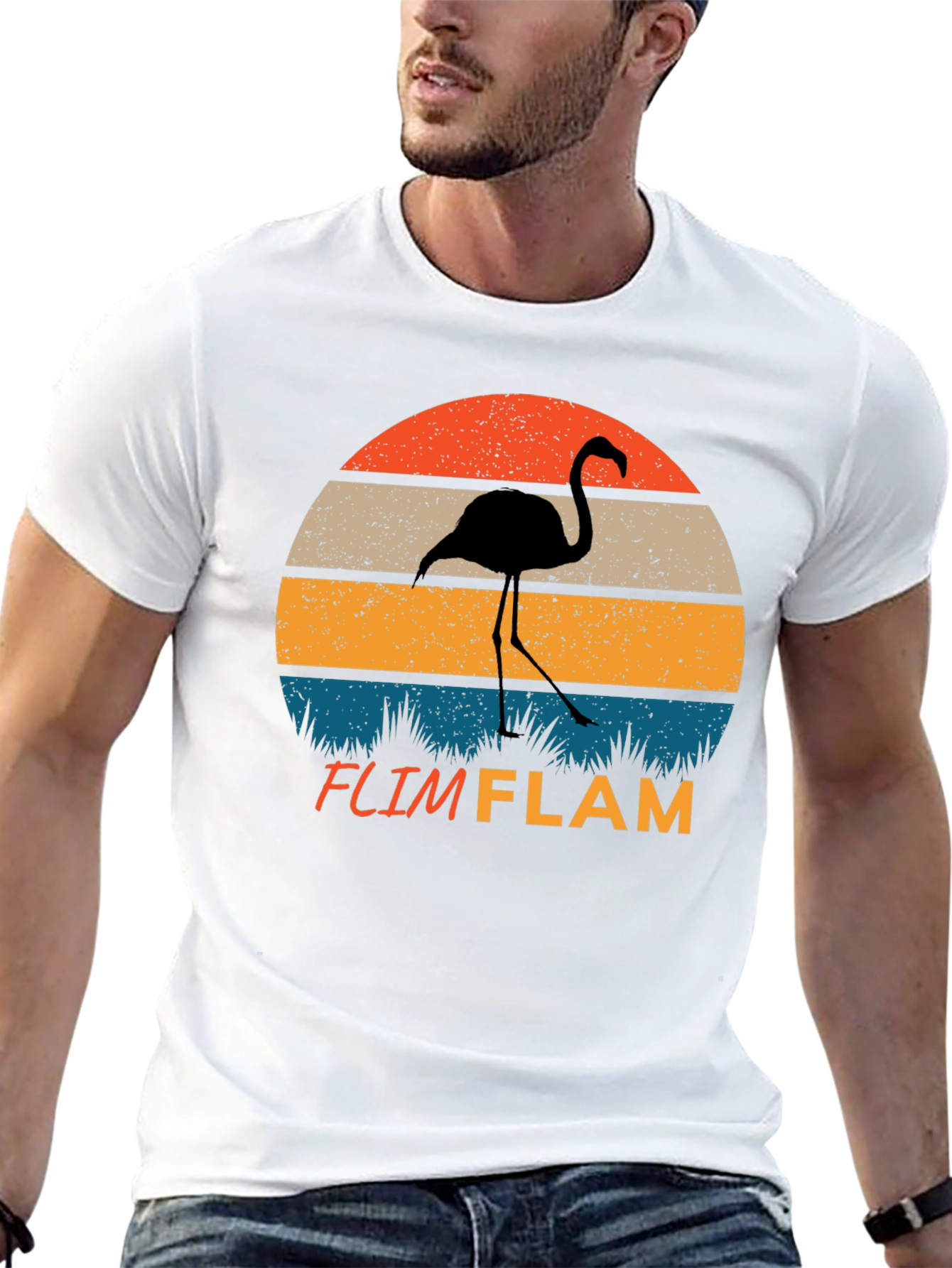 Retro Flamingo Graphic Tee