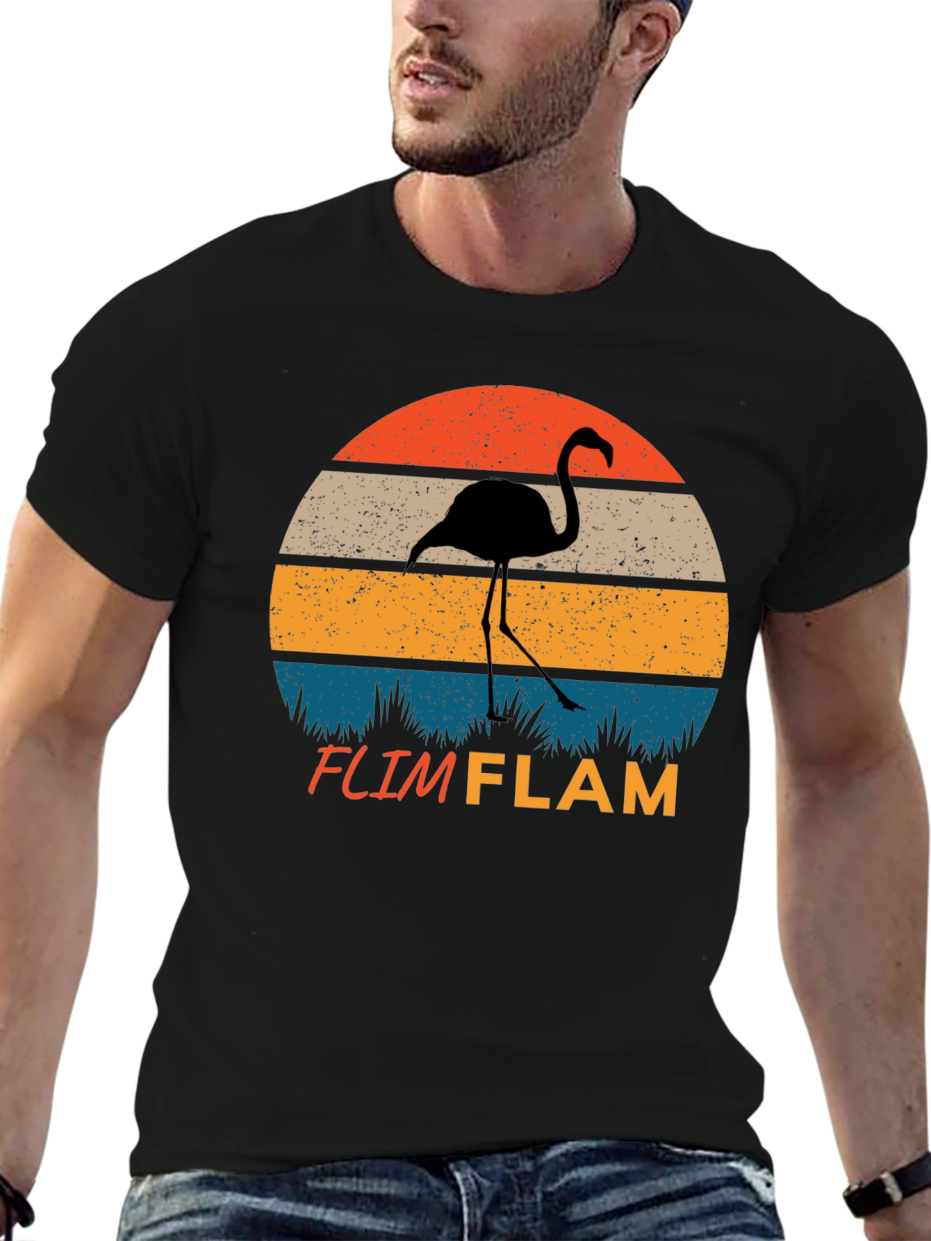 Retro Flamingo Graphic Tee