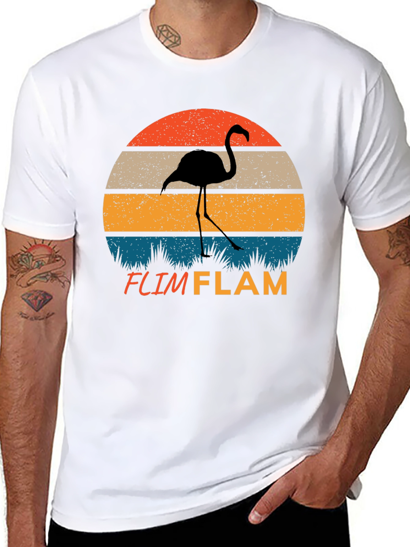 Retro Flamingo Graphic Tee