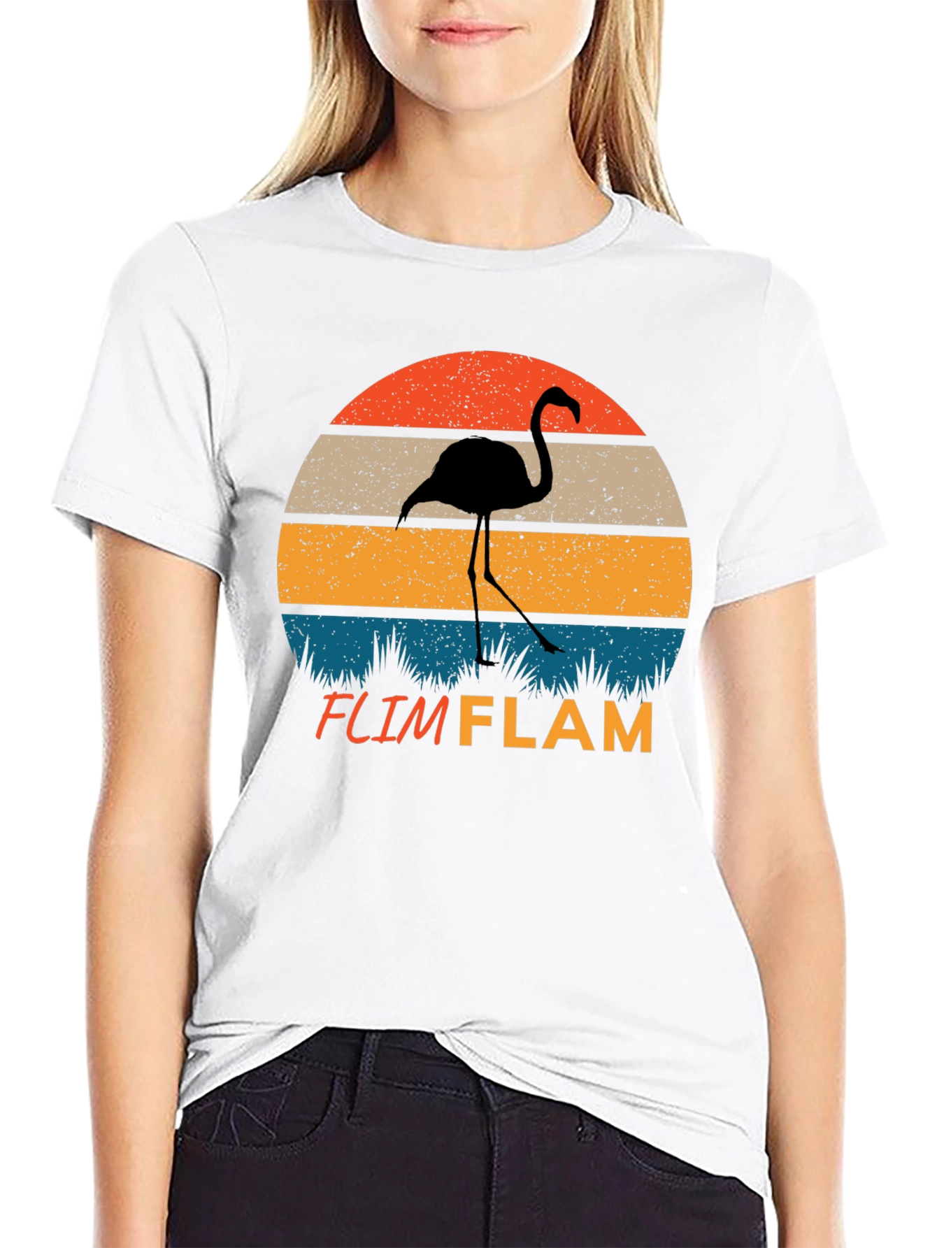 Retro Flamingo Graphic Tee
