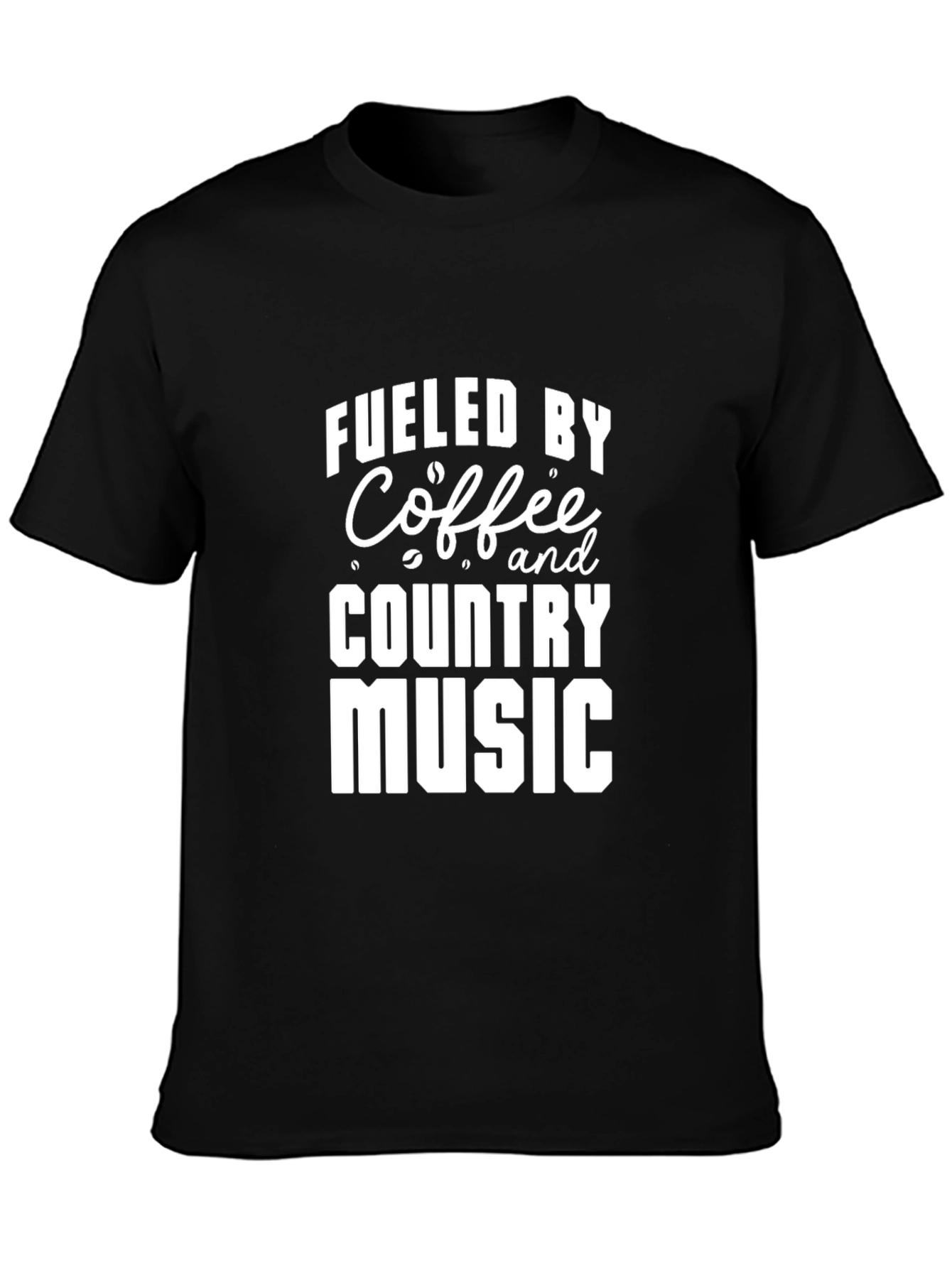Fueled by Coffee and Country Music Graphic T-Shirt