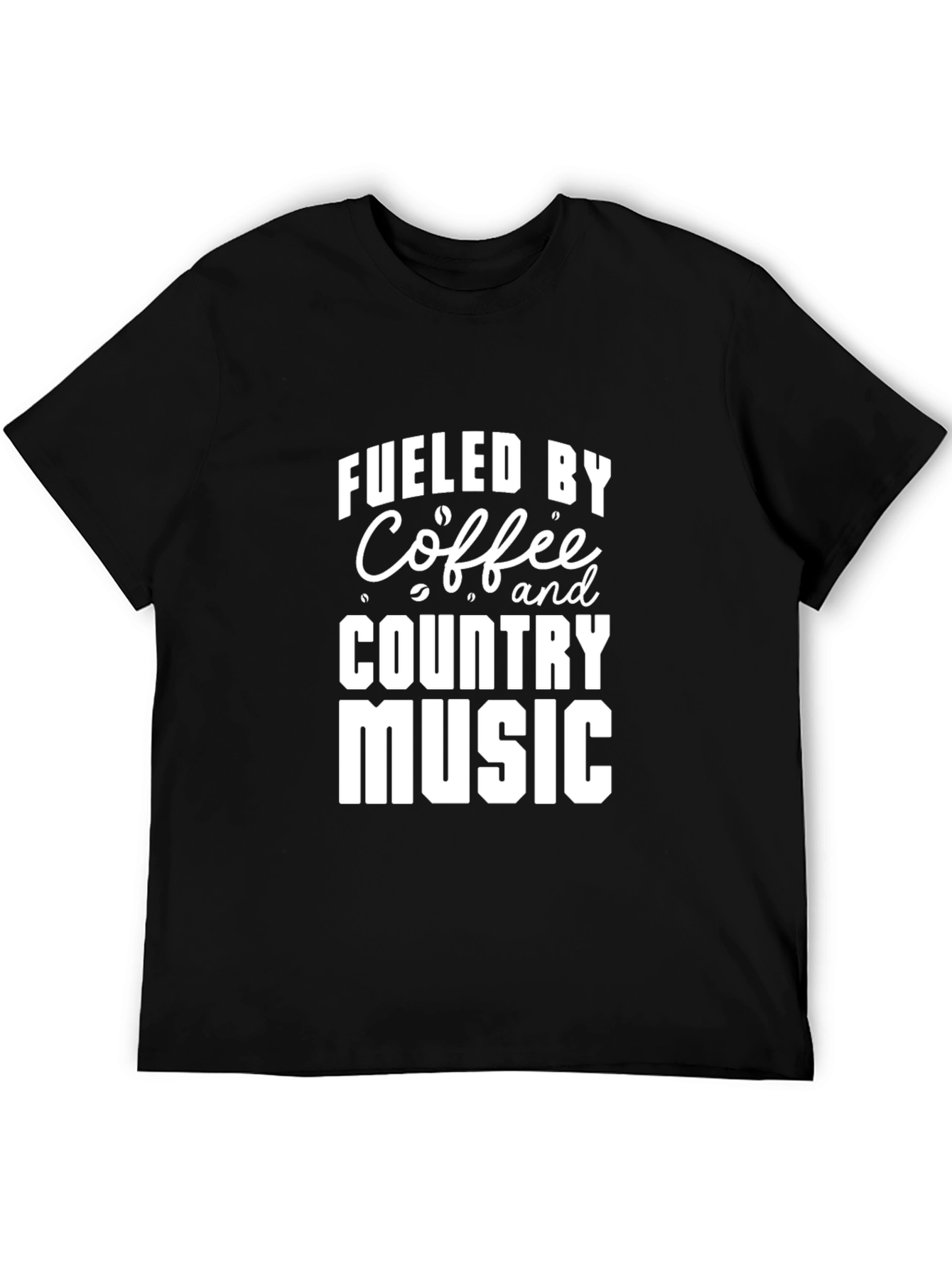 Fueled by Coffee and Country Music Graphic T-Shirt