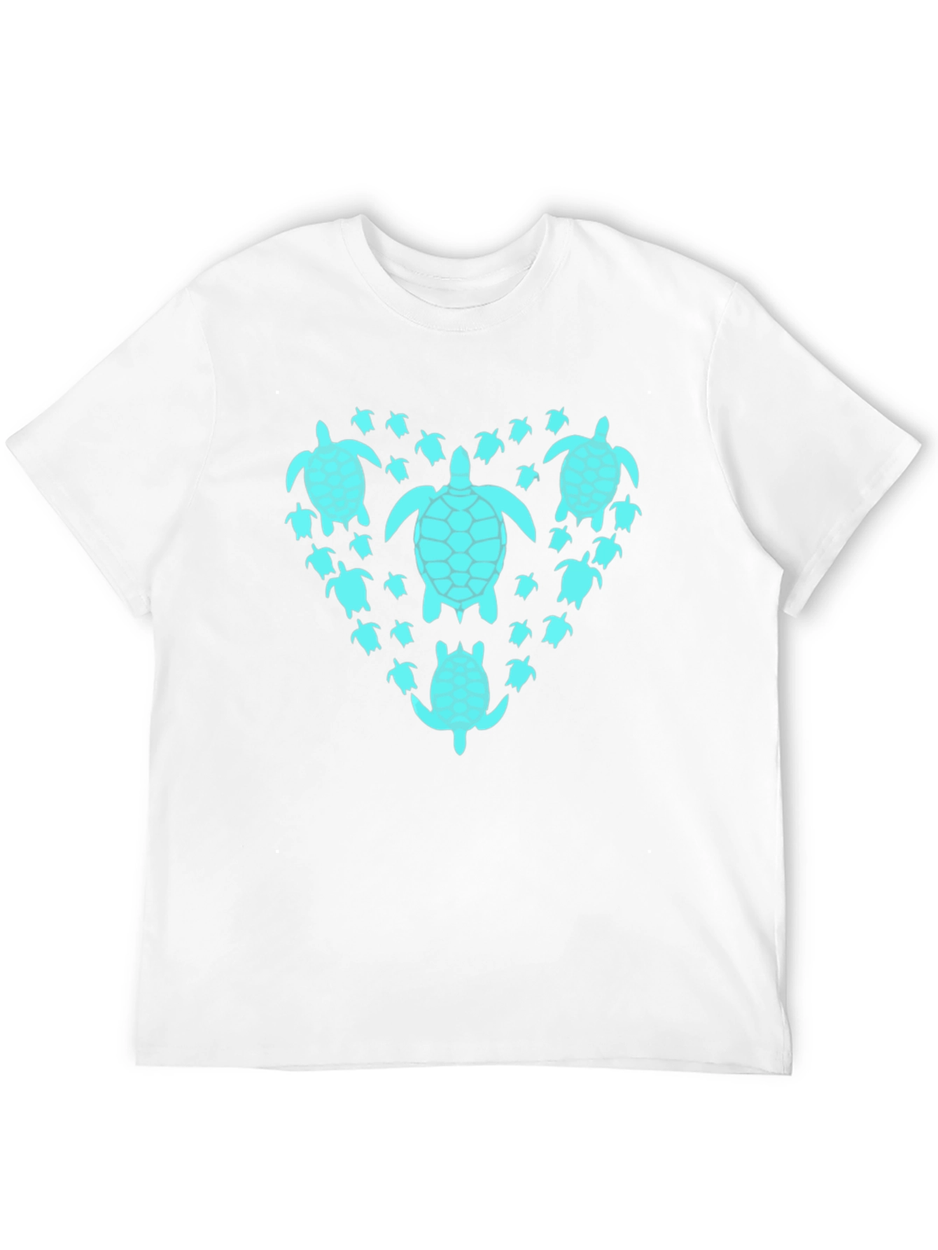 Turtle Heart Graphic T-Shirt - Black Cotton Tee