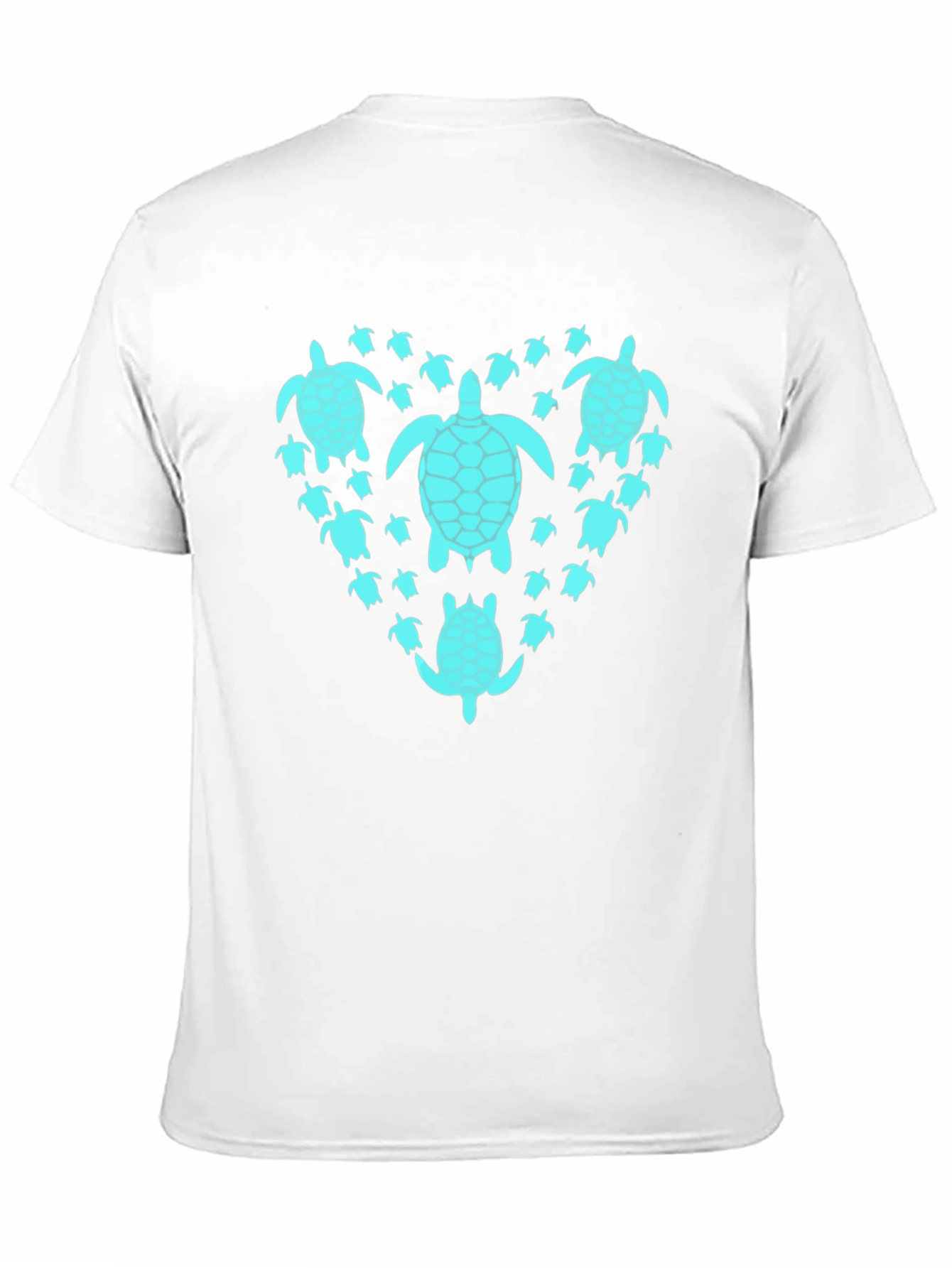 Turtle Heart Graphic T-Shirt - Black Cotton Tee