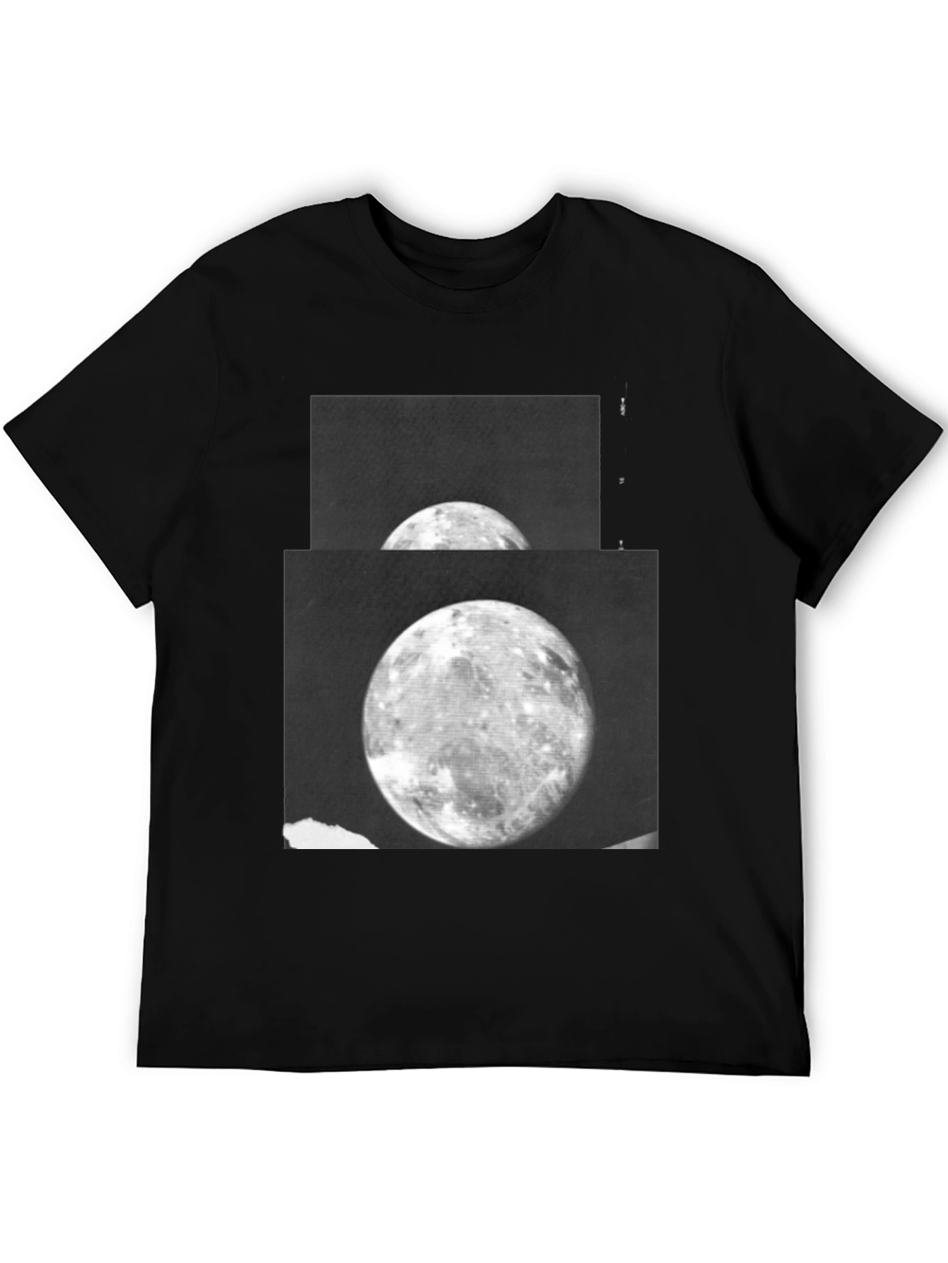 Lunar Print Black T-Shirt