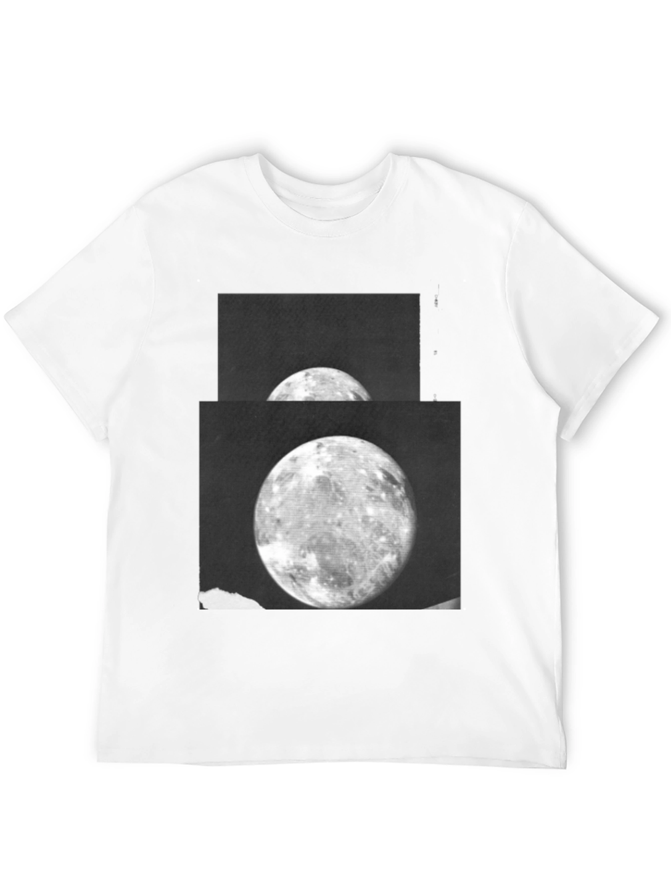 Lunar Print Black T-Shirt