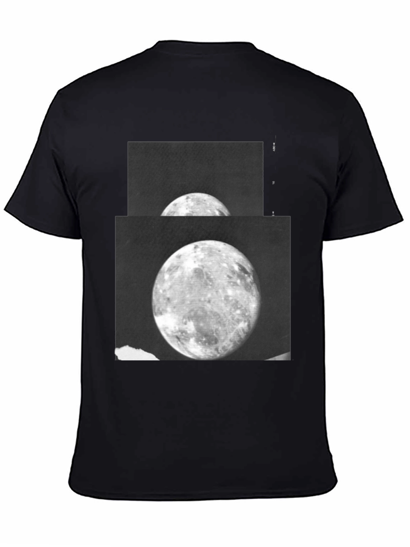 Lunar Print Black T-Shirt