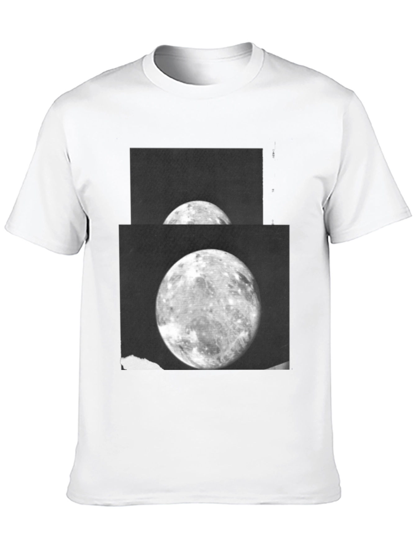 Lunar Print Black T-Shirt