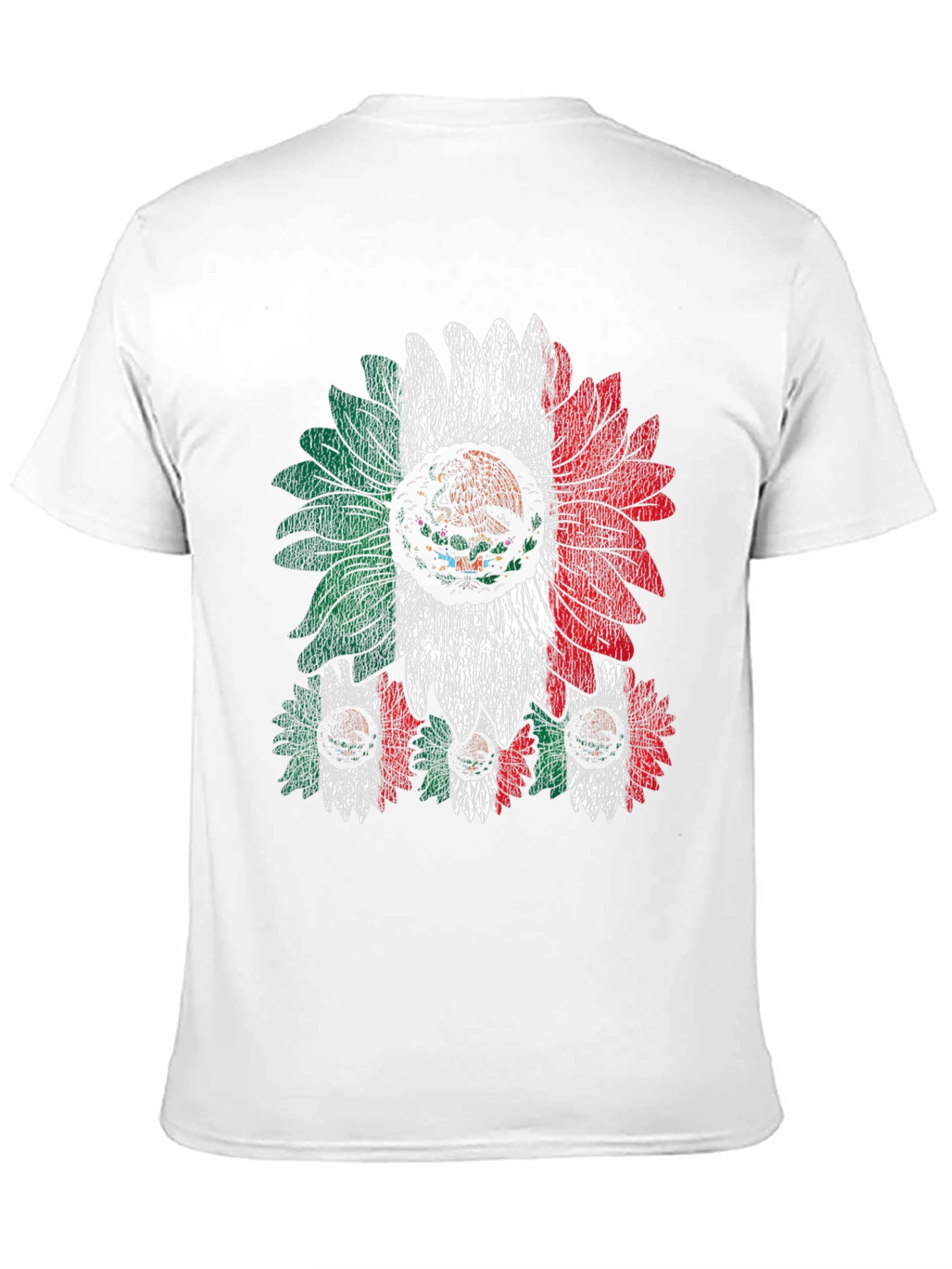 Mexican Flag Sunflower Graphic T-Shirt