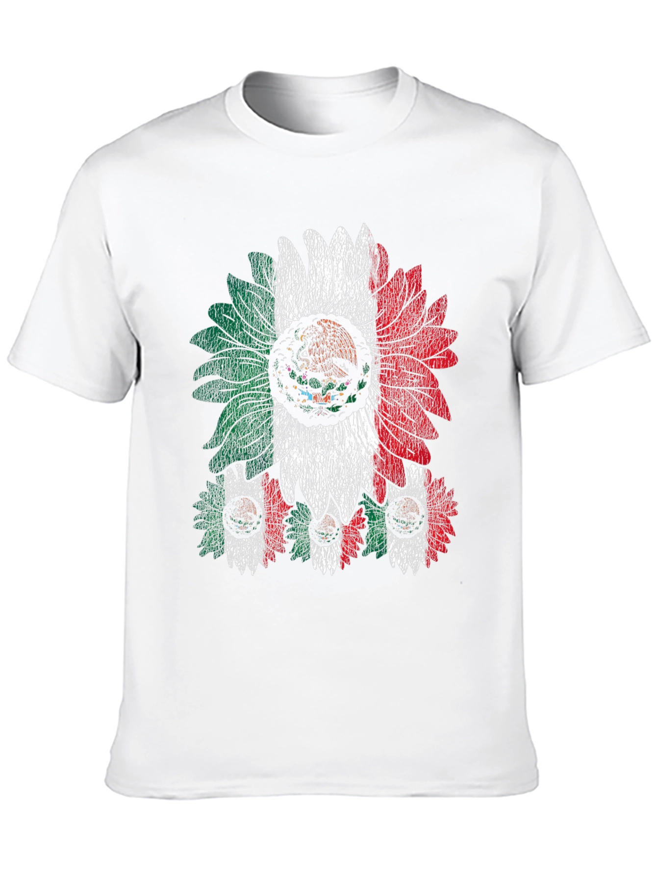 Mexican Flag Sunflower Graphic T-Shirt