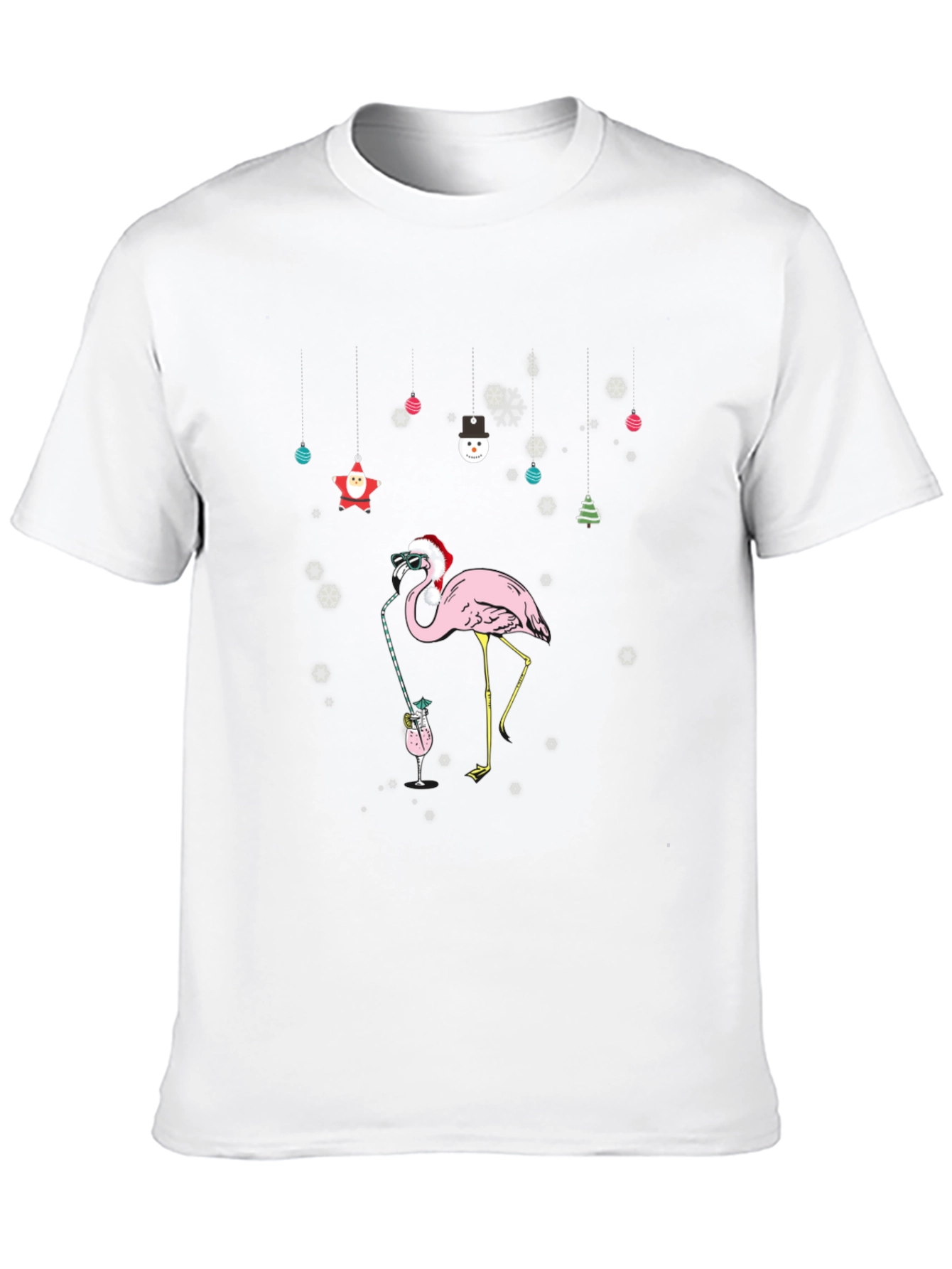 Christmas Flamingo T-Shirt - Festive Holiday Style