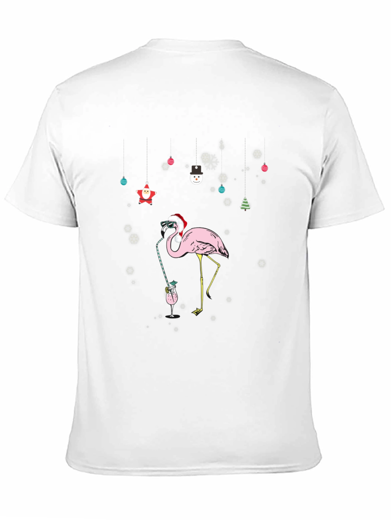 Christmas Flamingo T-Shirt - Festive Holiday Style