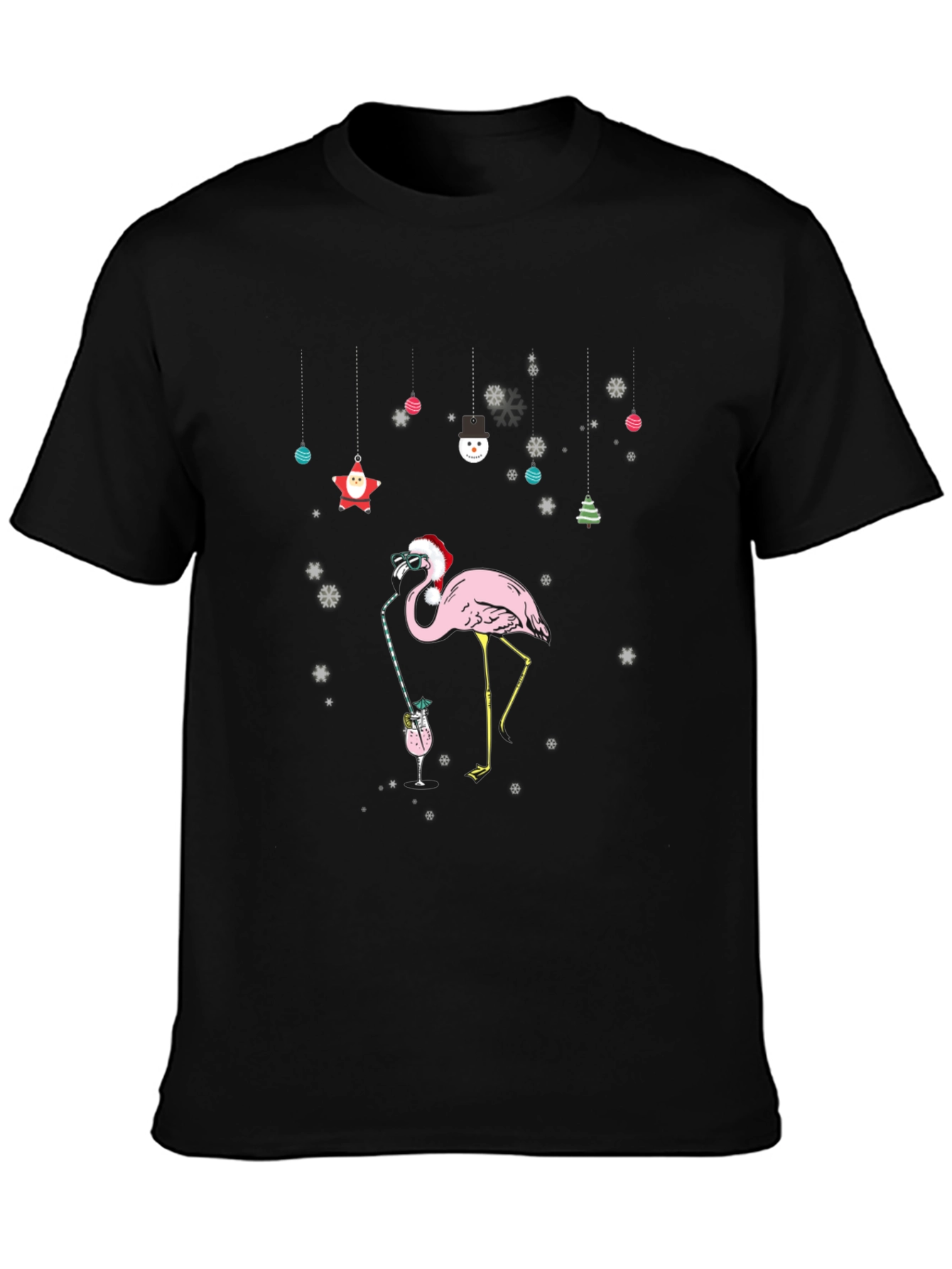 Christmas Flamingo T-Shirt - Festive Holiday Style