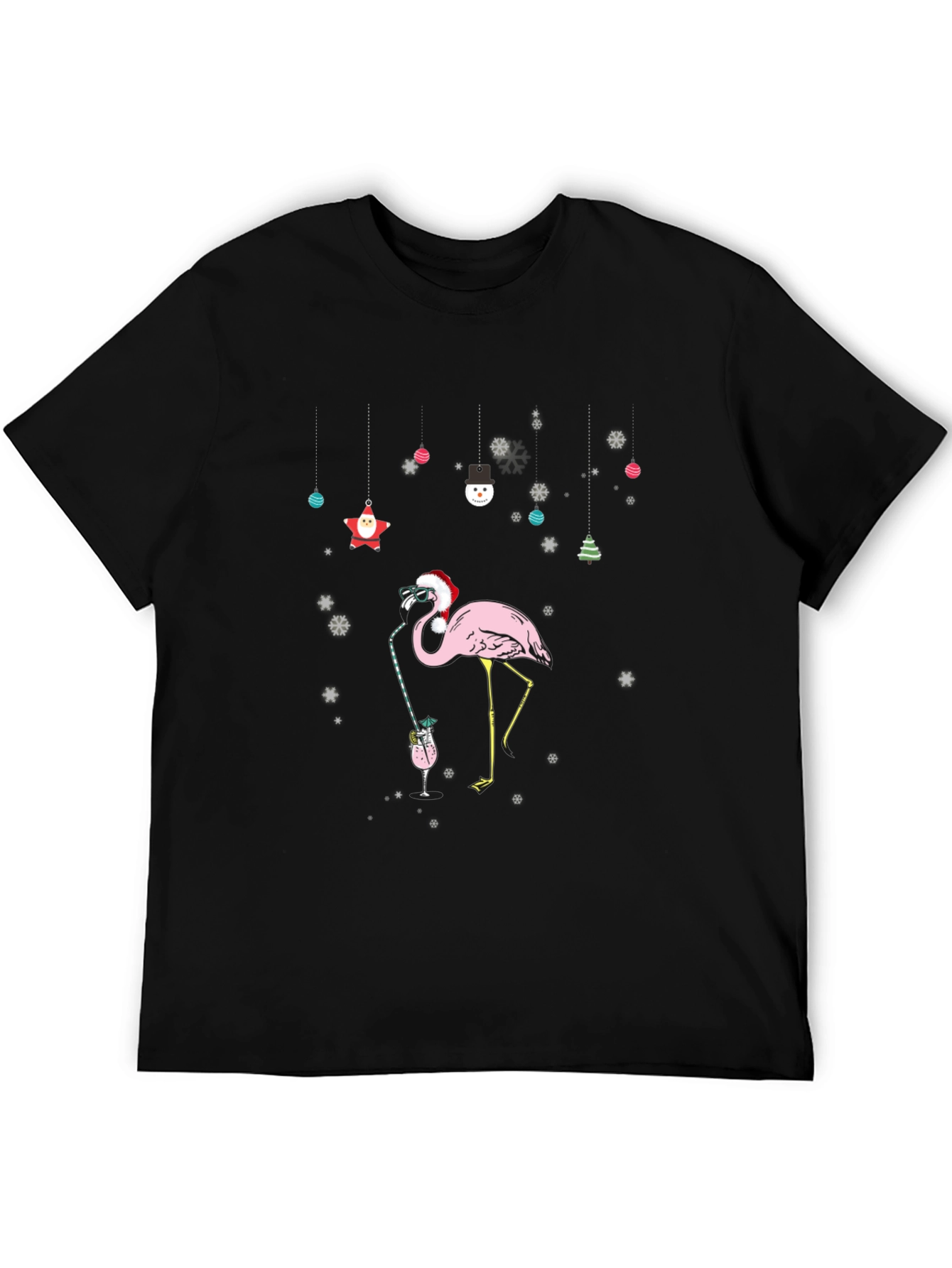 Christmas Flamingo T-Shirt - Festive Holiday Style