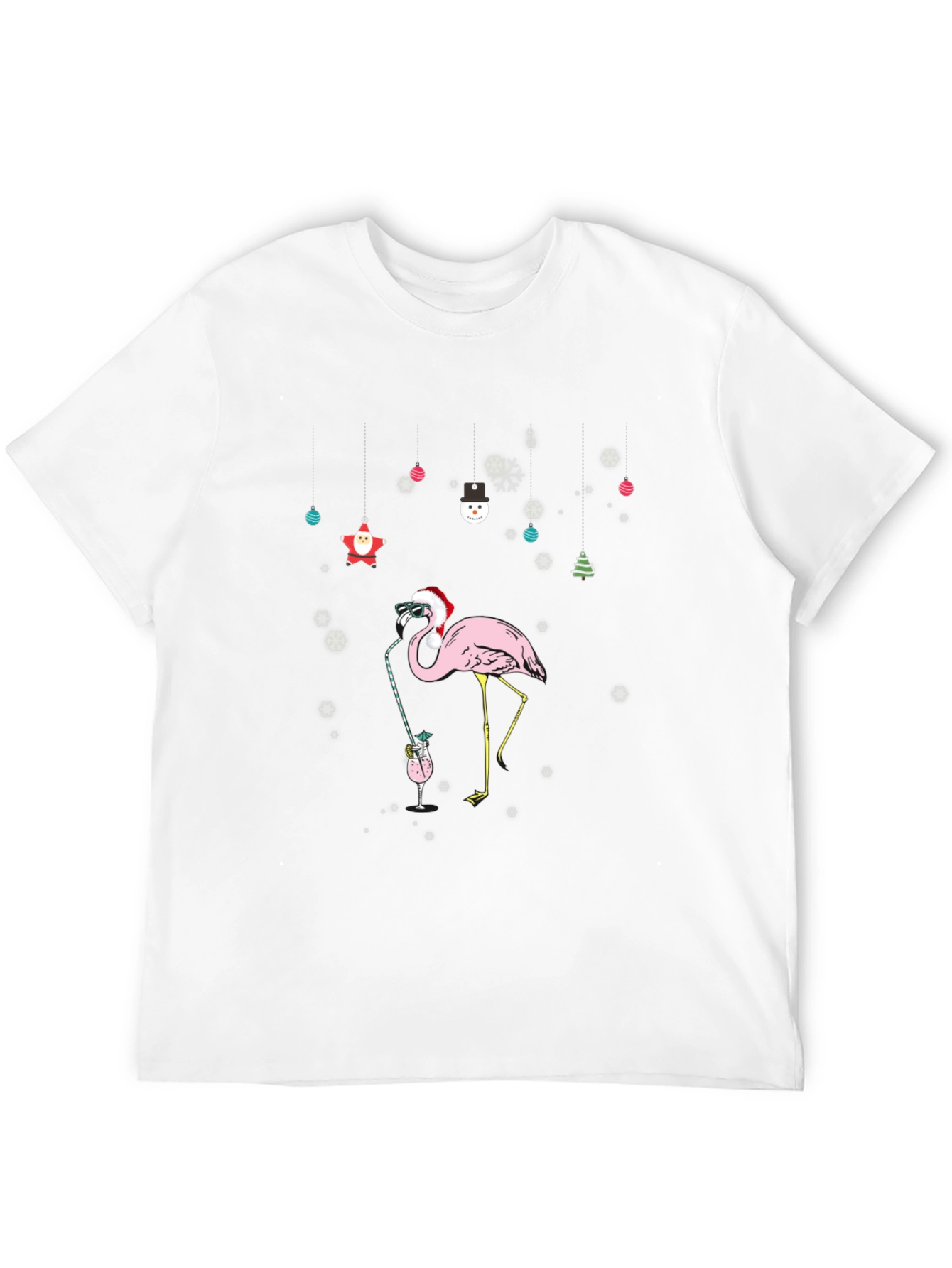 Christmas Flamingo T-Shirt - Festive Holiday Style