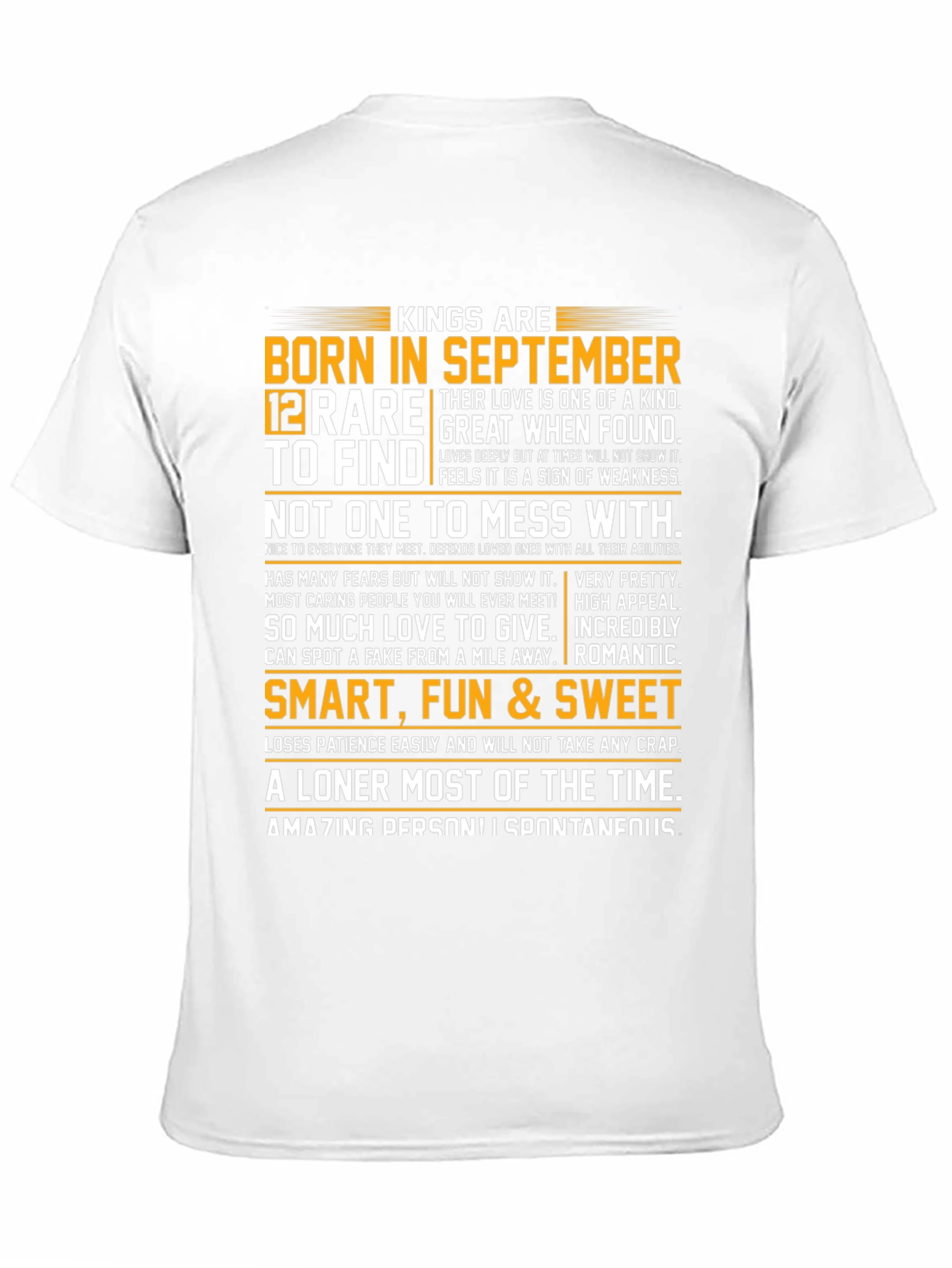 Born in September King T-Shirt