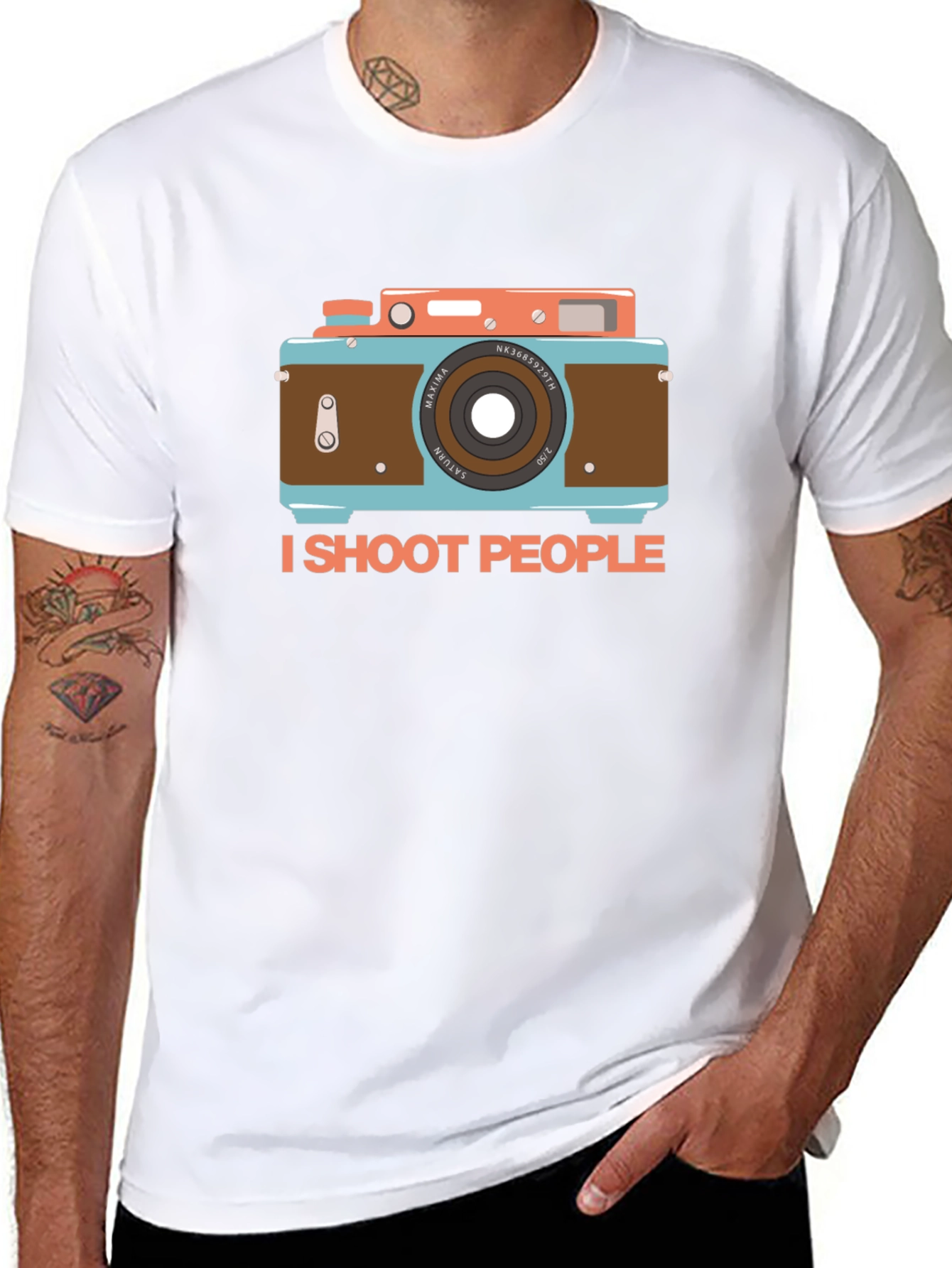 I Shoot People Camera Graphic T-Shirt