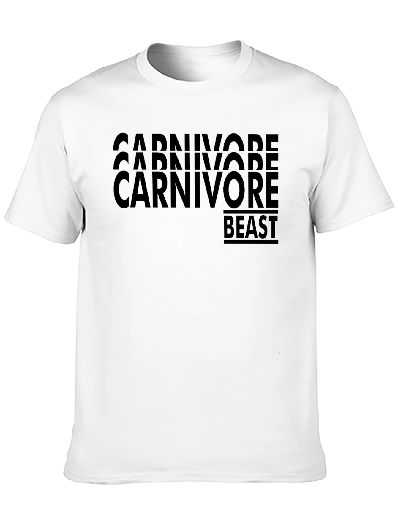 Carnivore Beast Graphic T-Shirt - Black