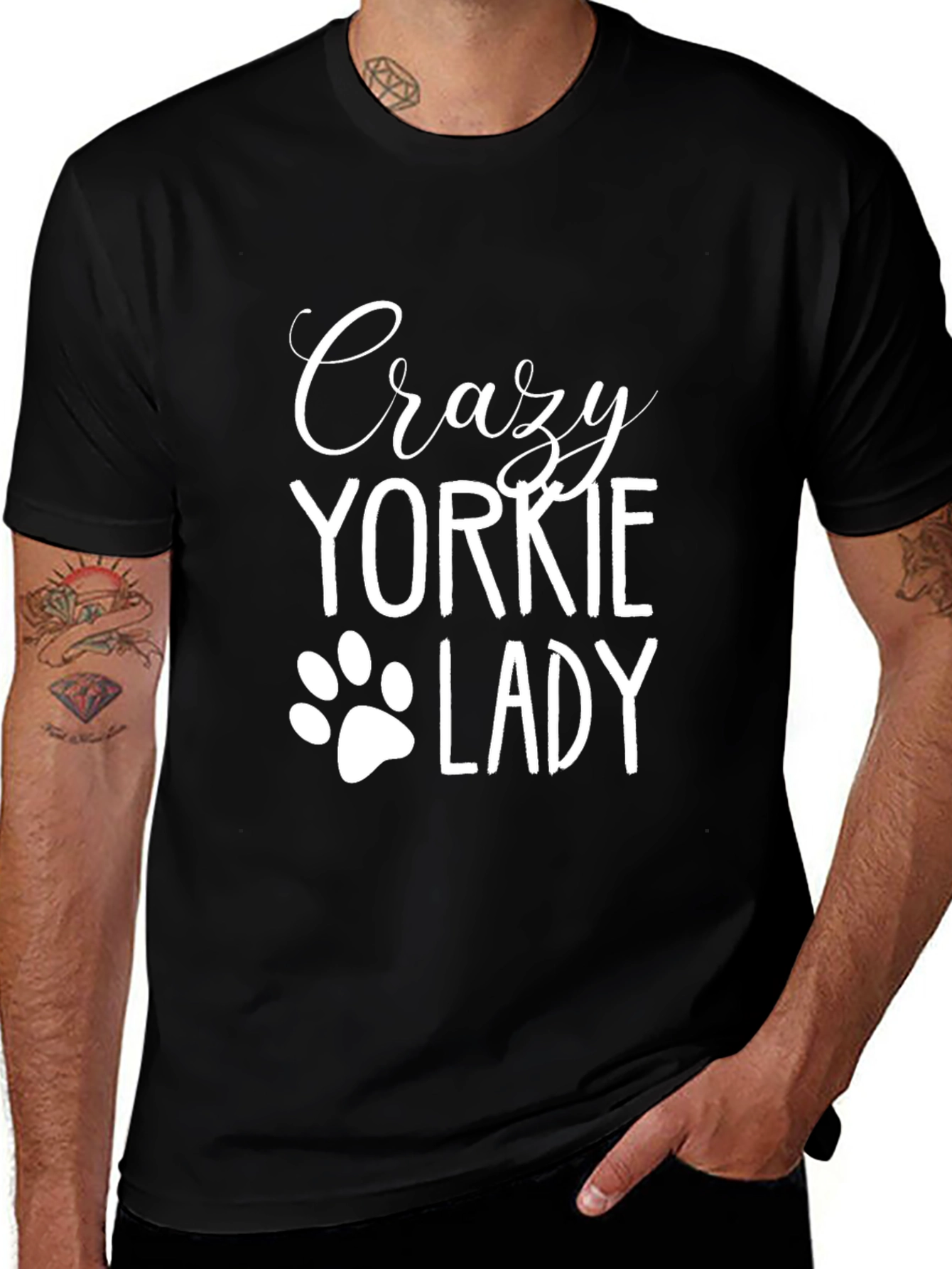 Crazy Yorkie Lady T-Shirt