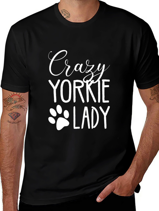 Crazy Yorkie Lady T-Shirt