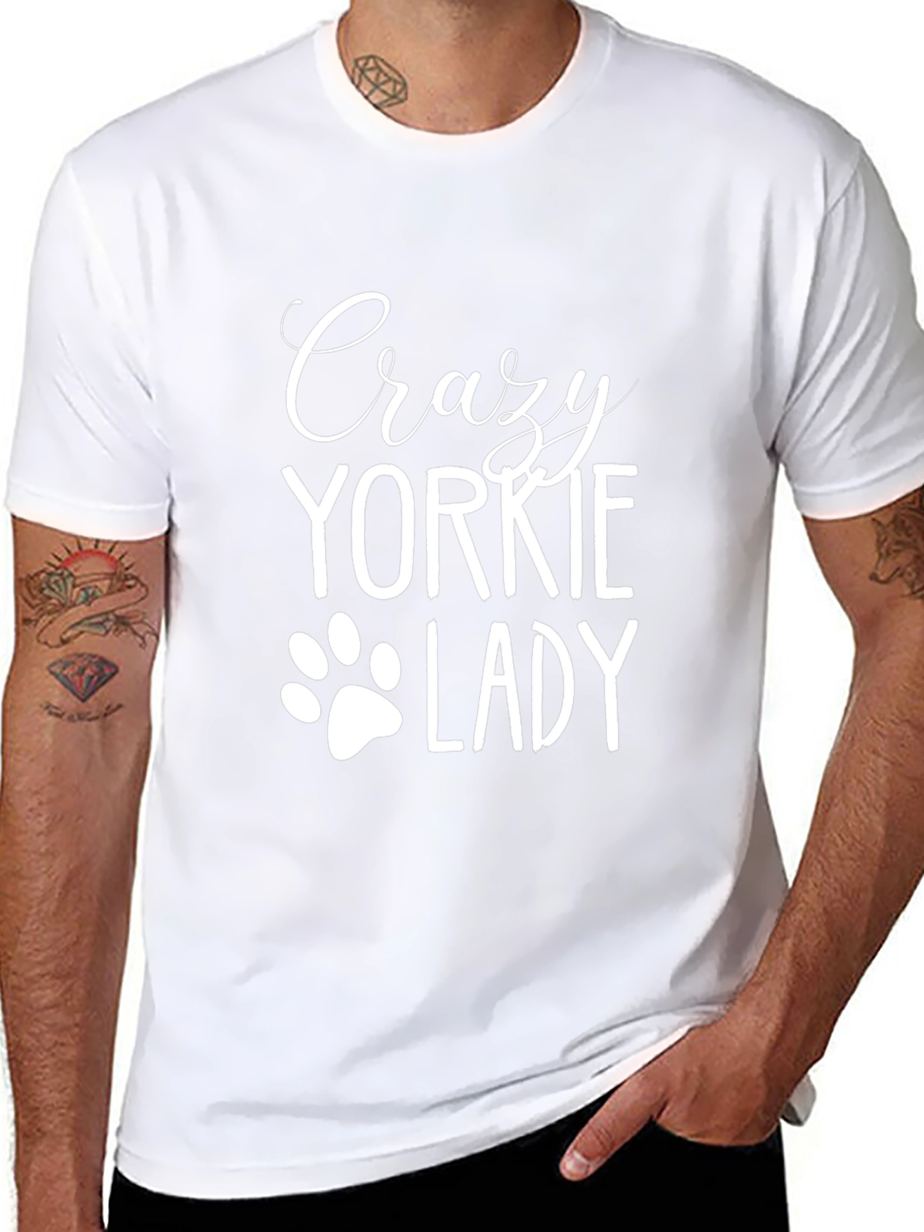Crazy Yorkie Lady T-Shirt