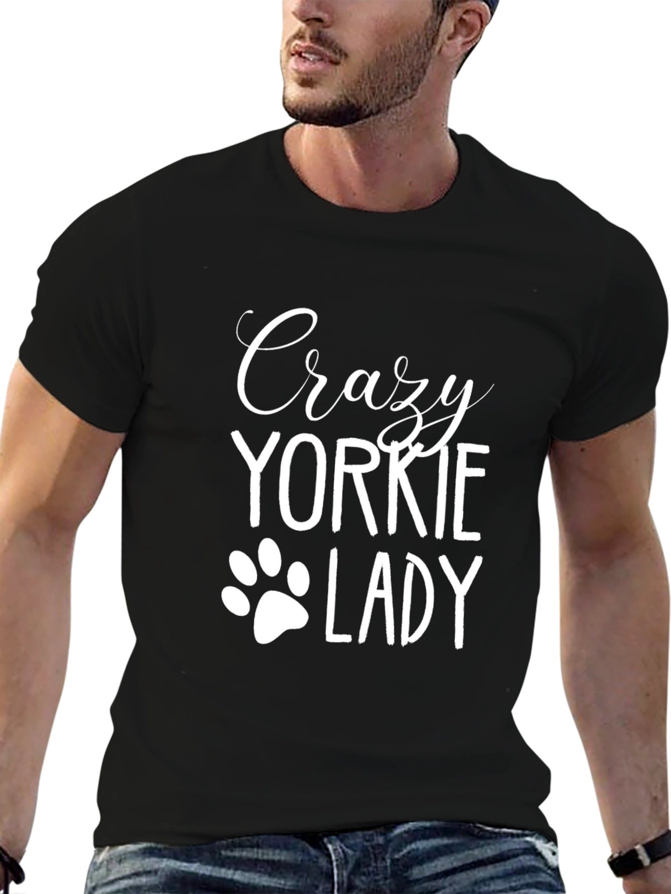 Crazy Yorkie Lady T-Shirt