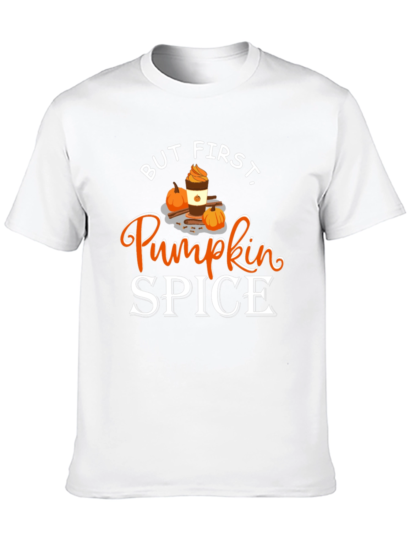 But First Pumpkin Spice Black T-Shirt