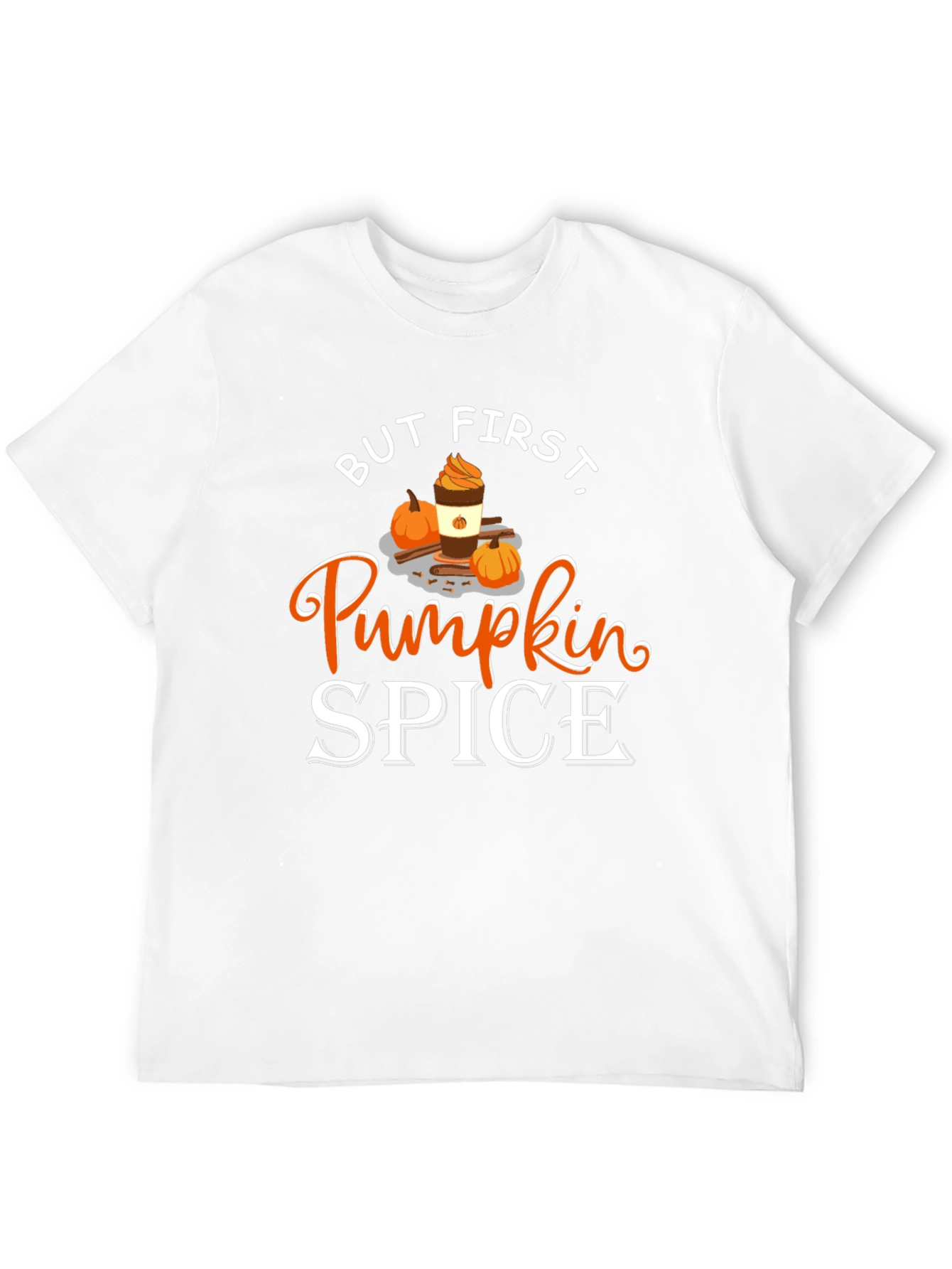 But First Pumpkin Spice Black T-Shirt