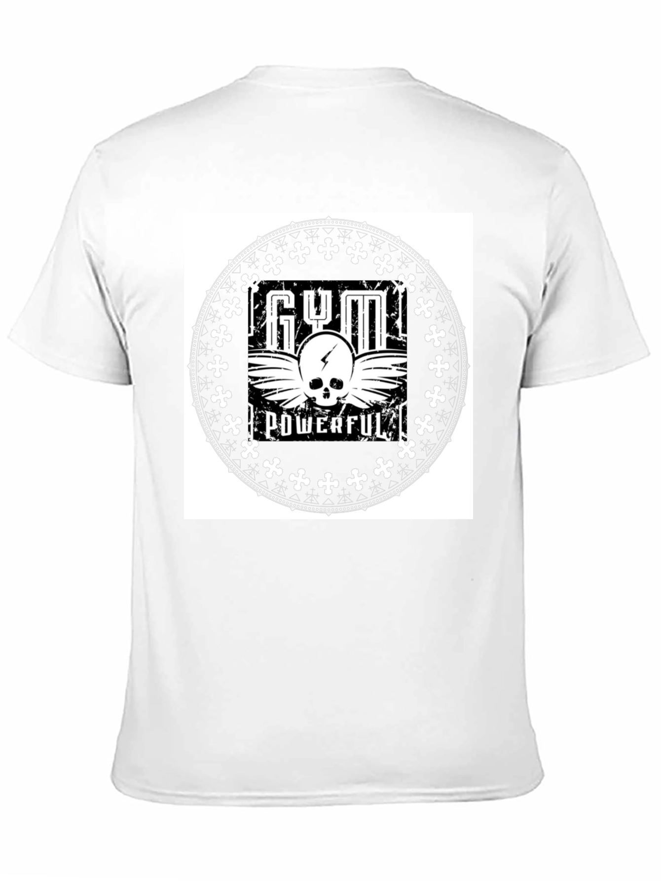 Gym Powerful Black Graphic Tee