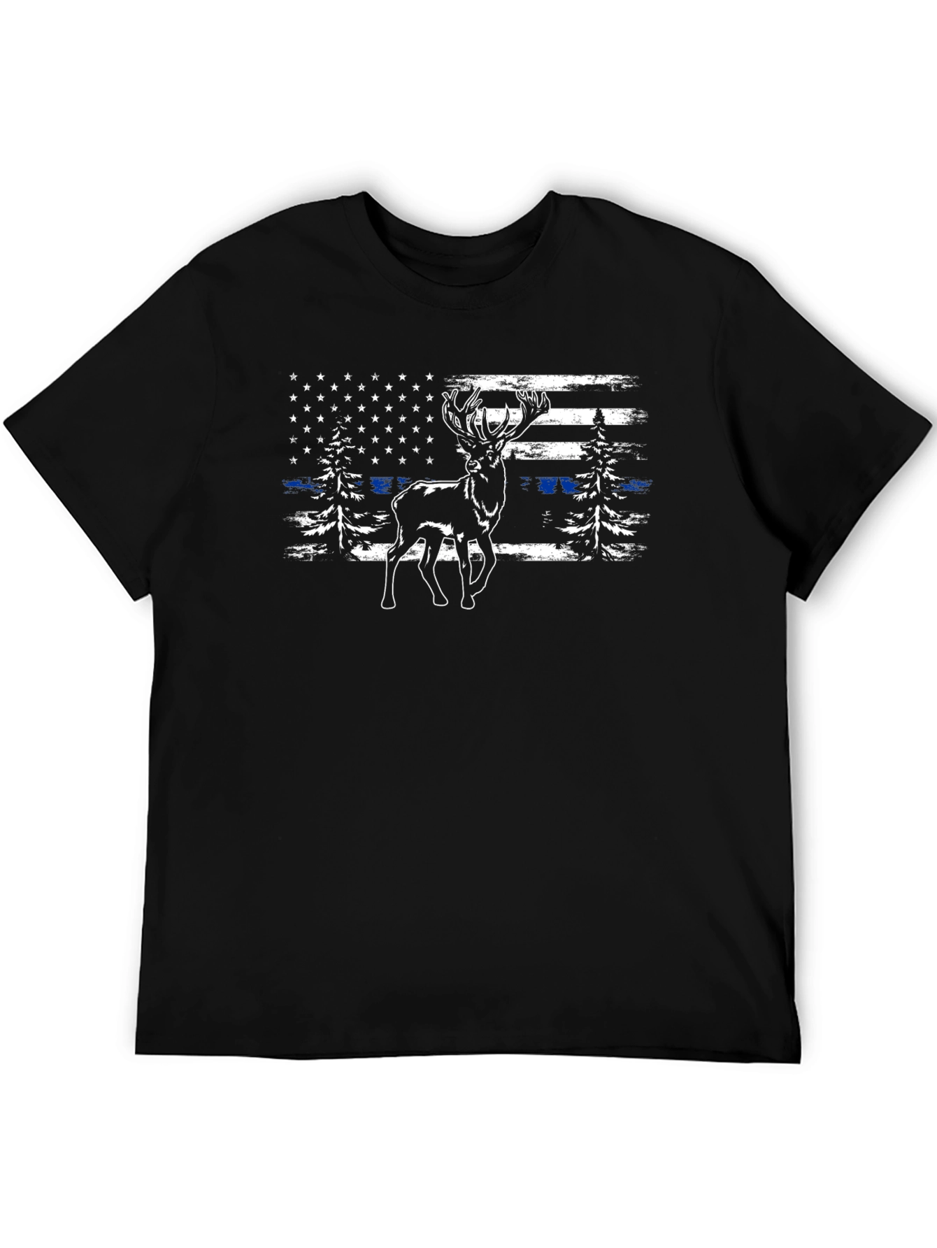Deer American Flag T-Shirt