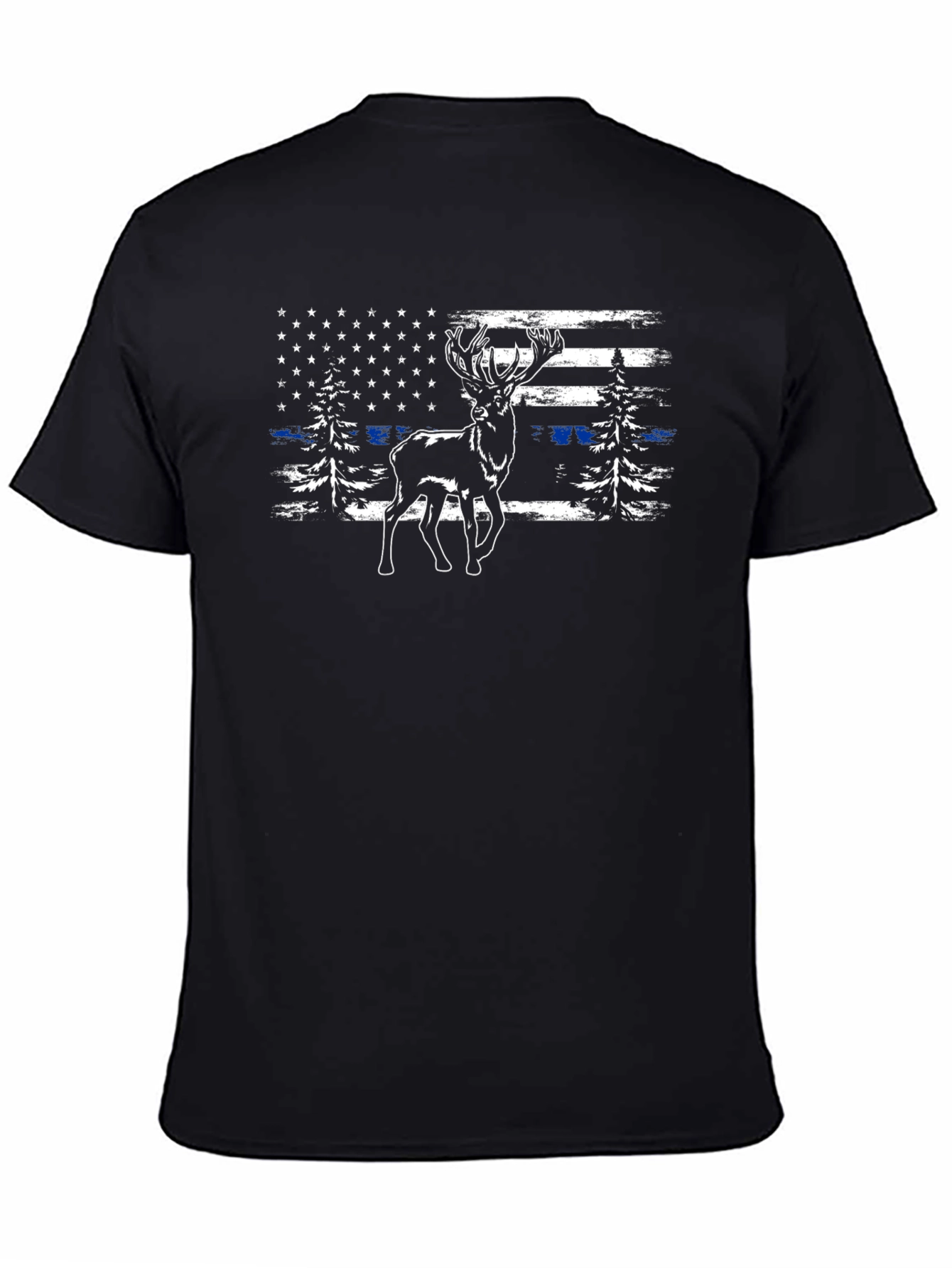 Deer American Flag T-Shirt