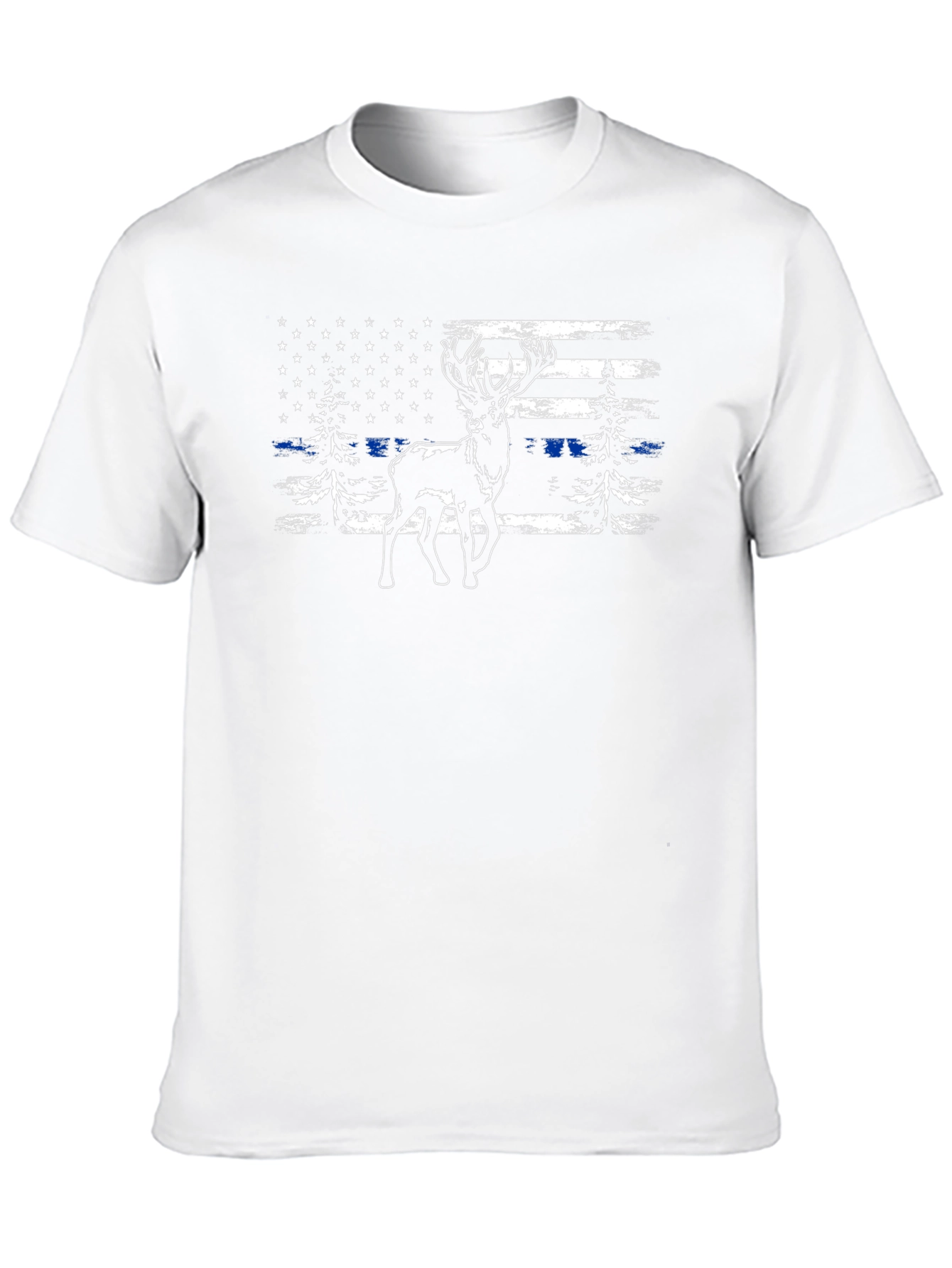 Deer American Flag T-Shirt