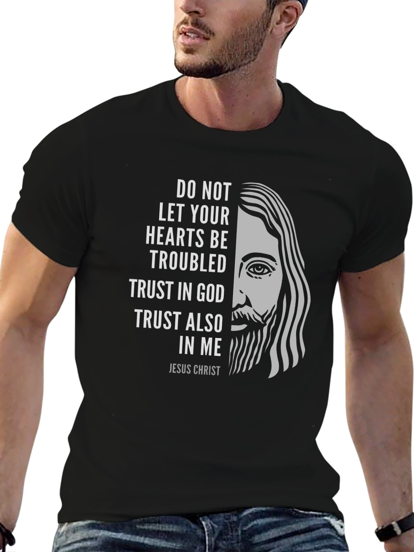 Jesus Christ Graphic T-Shirt - Religious Faith Apparel