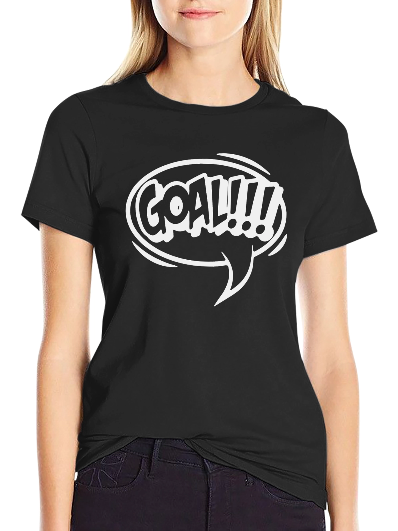 Goal! Graphic Print Crew Neck T-Shirt