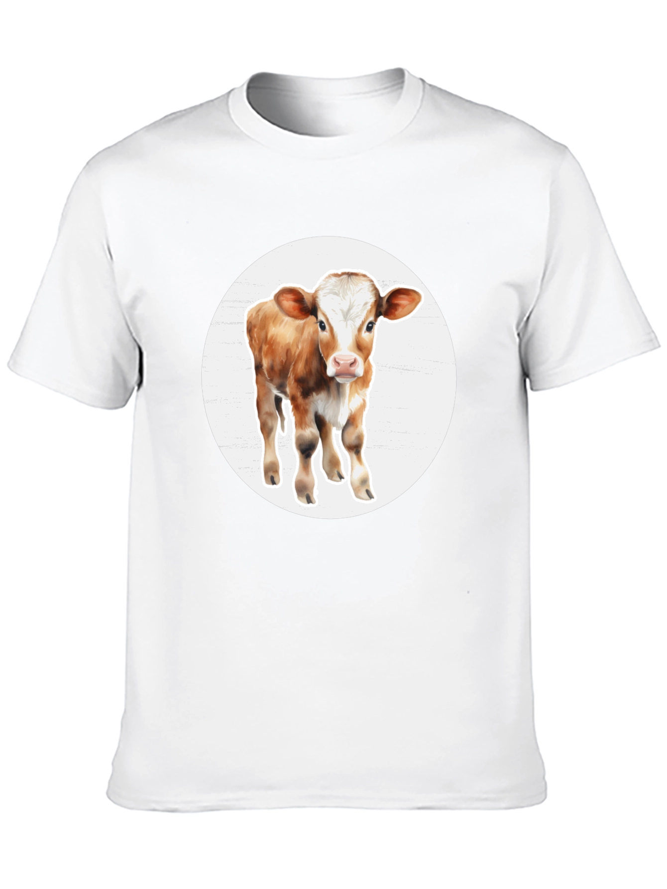 Cow Graphic Black T-Shirt - Farm Animal Tee