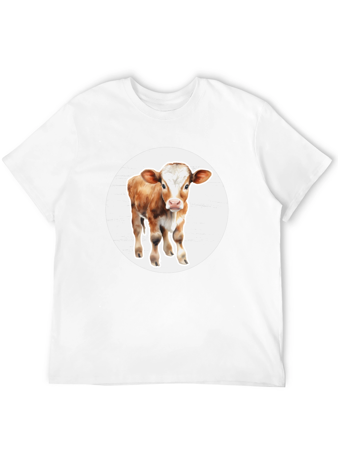 Cow Graphic Black T-Shirt - Farm Animal Tee