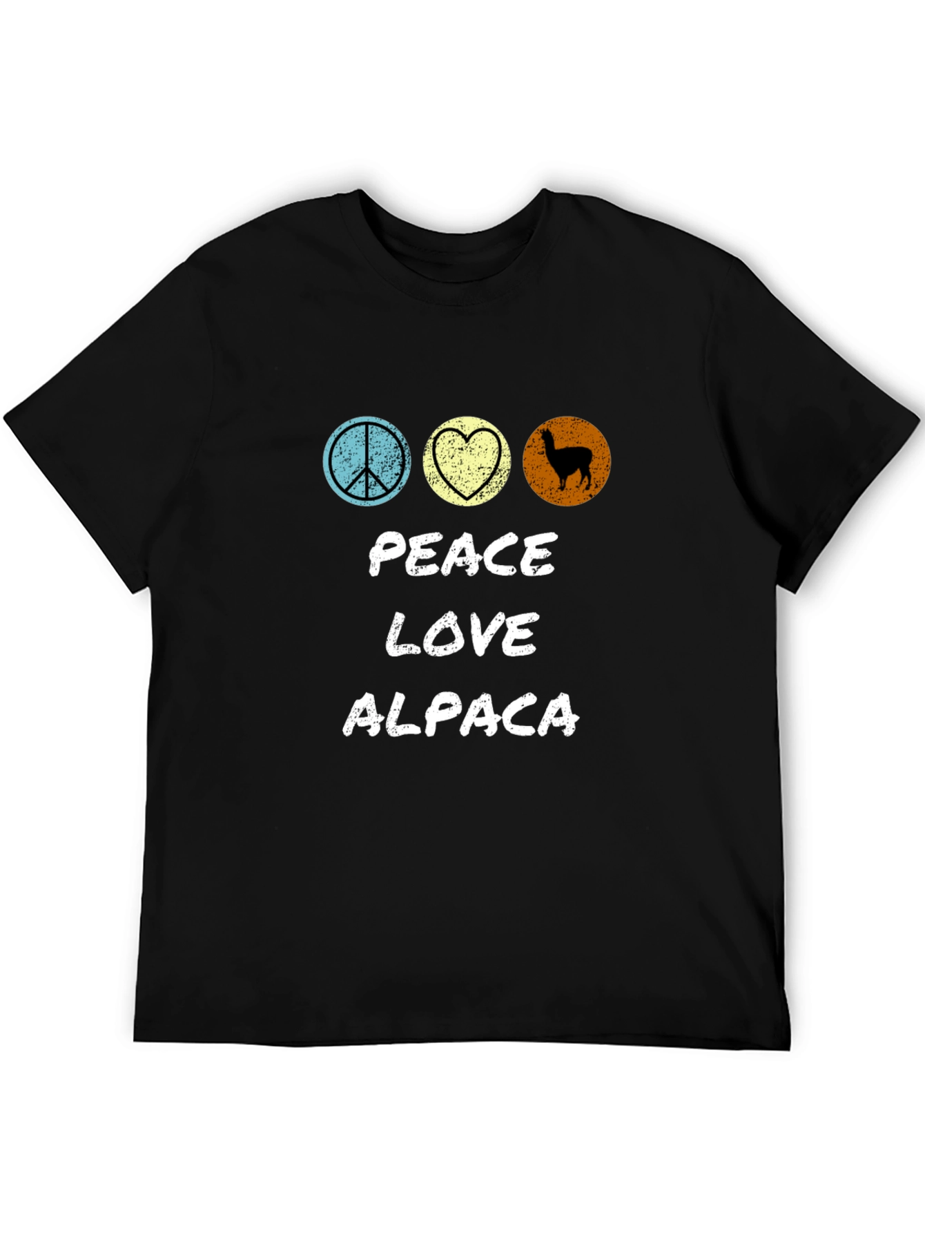Peace Love Alpaca T-Shirt - Graphic Tee