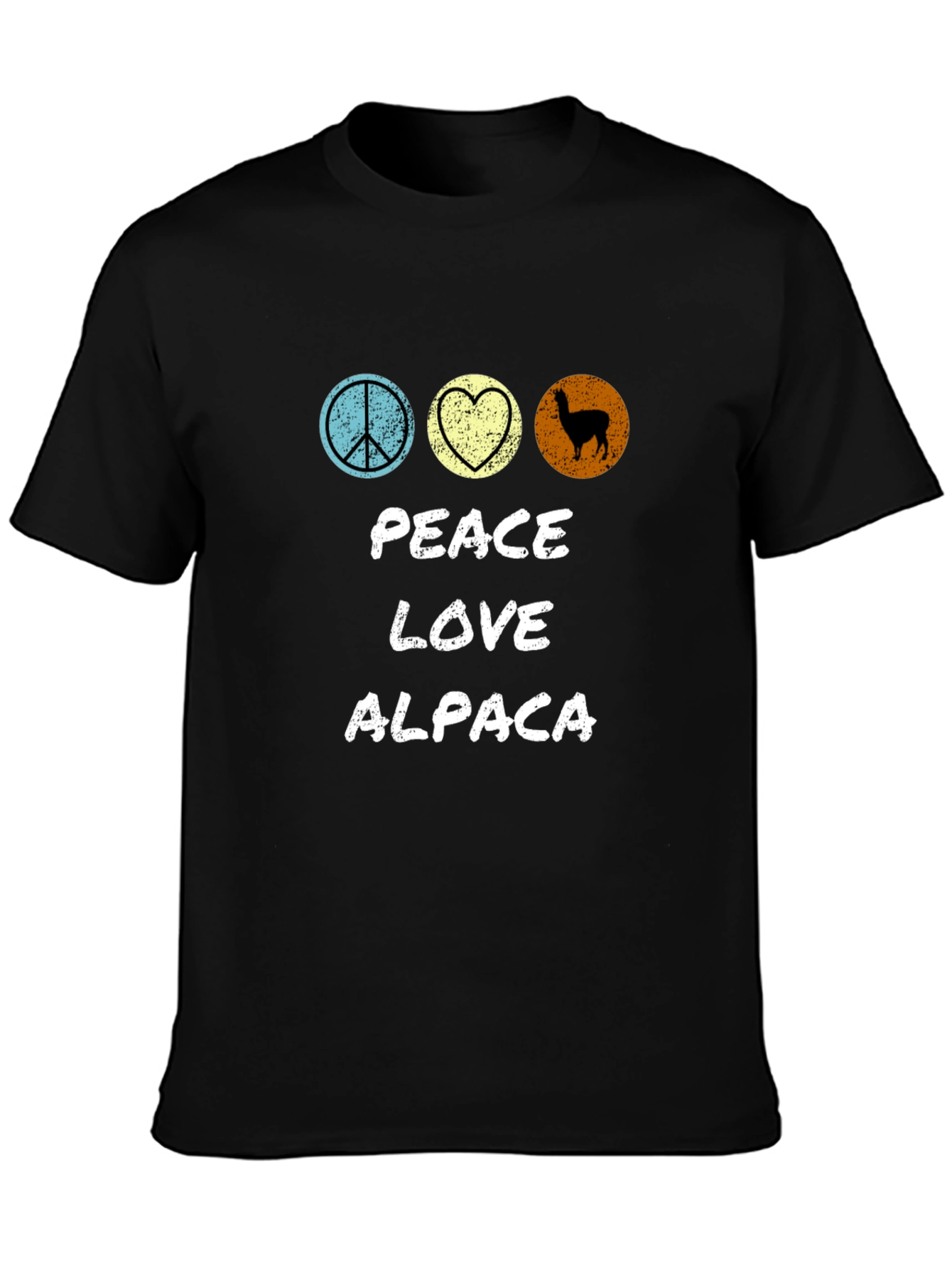 Peace Love Alpaca T-Shirt - Graphic Tee