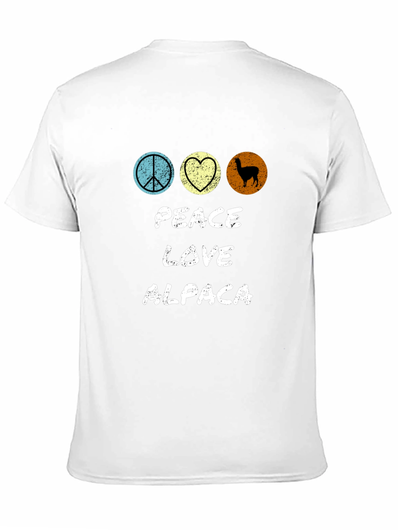 Peace Love Alpaca T-Shirt - Graphic Tee