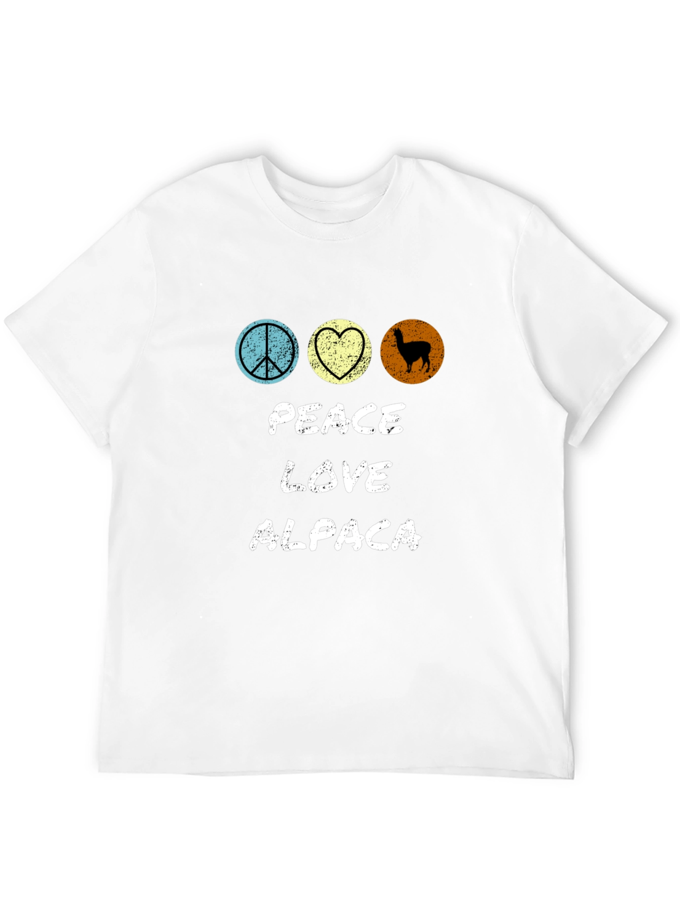 Peace Love Alpaca T-Shirt - Graphic Tee