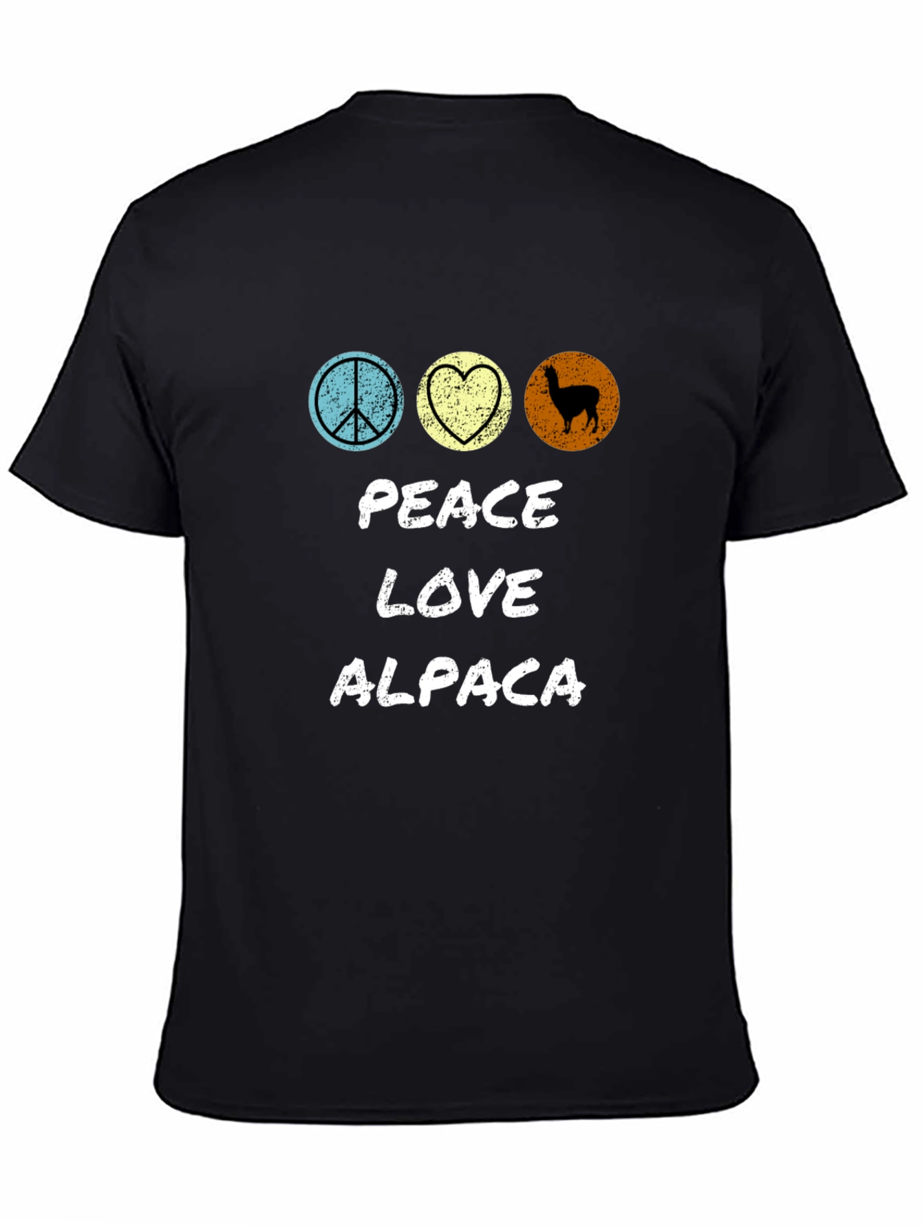 Peace Love Alpaca T-Shirt - Graphic Tee