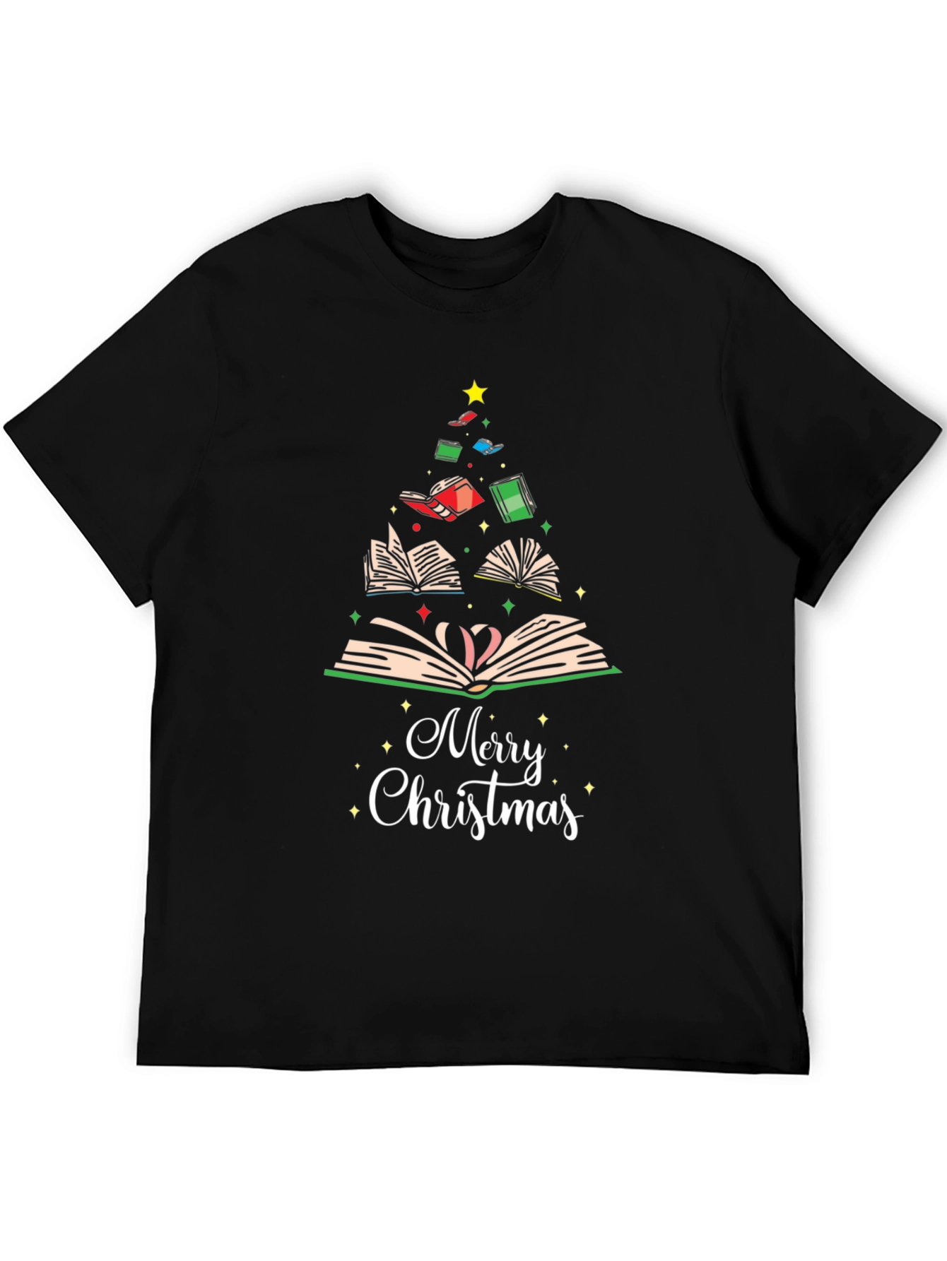 Book Christmas Tree T-Shirt