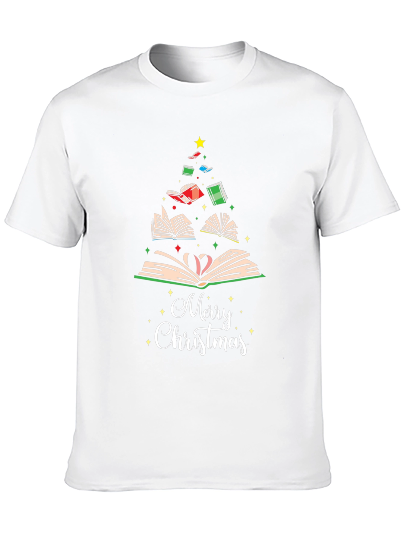 Book Christmas Tree T-Shirt