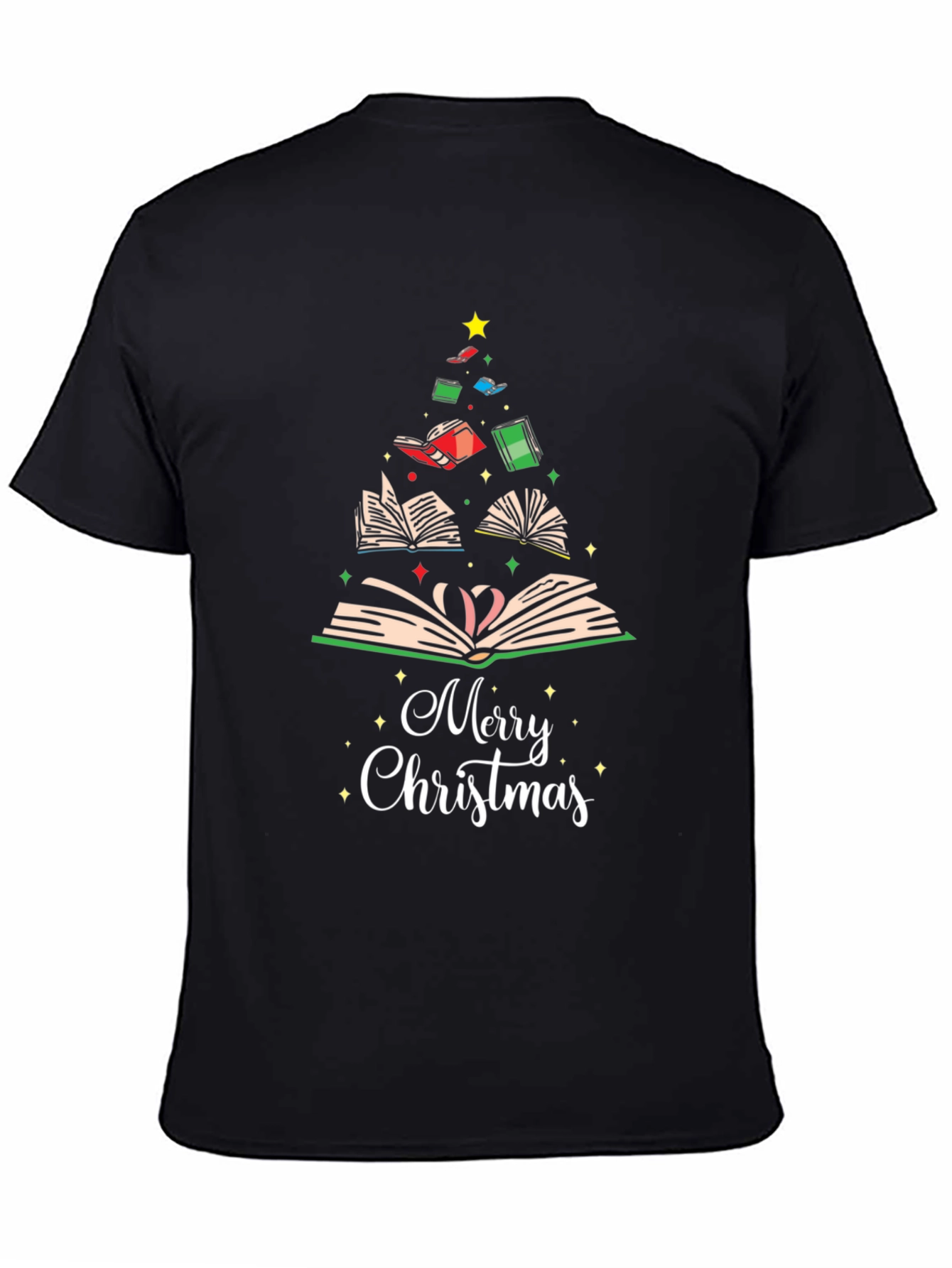Book Christmas Tree T-Shirt