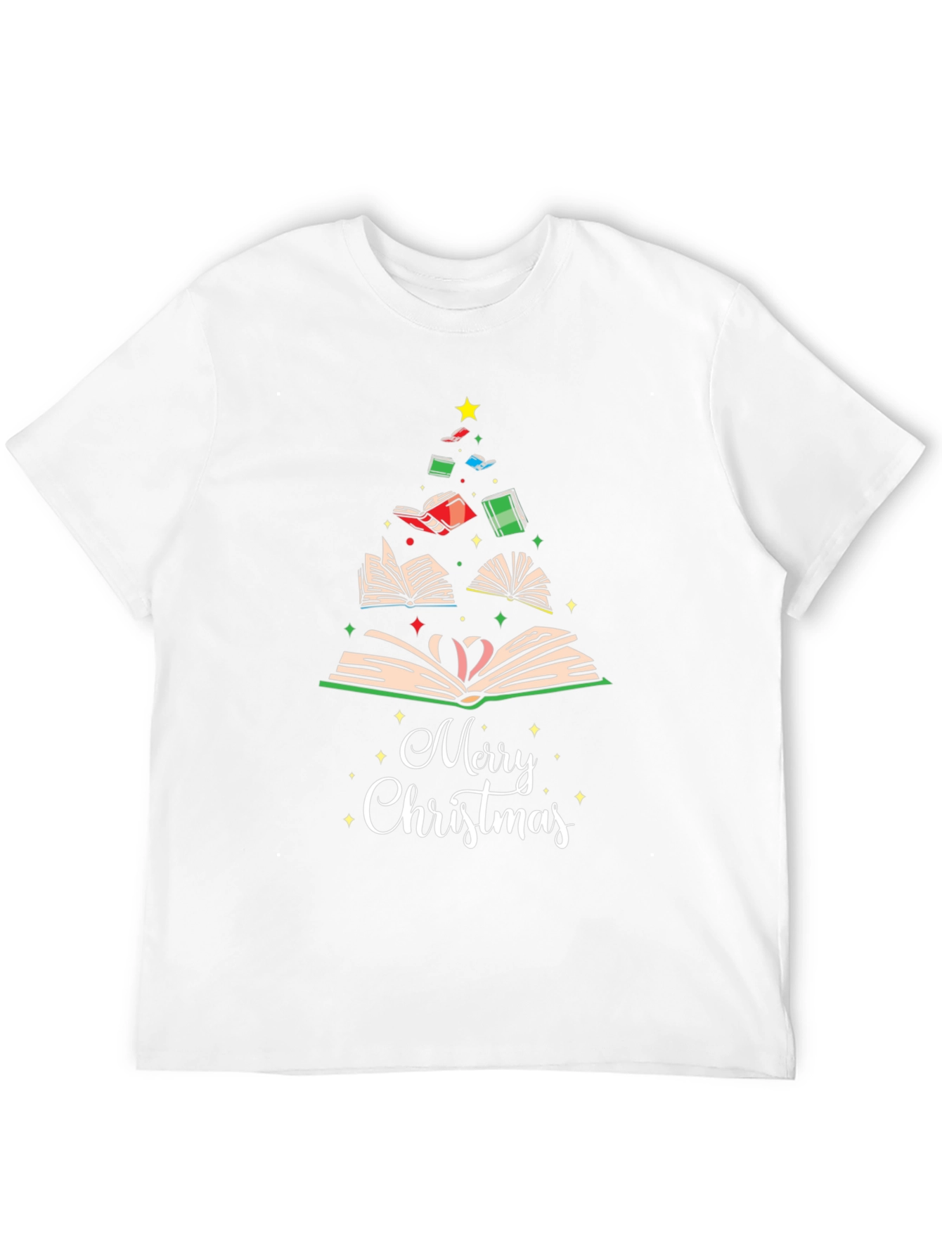 Book Christmas Tree T-Shirt