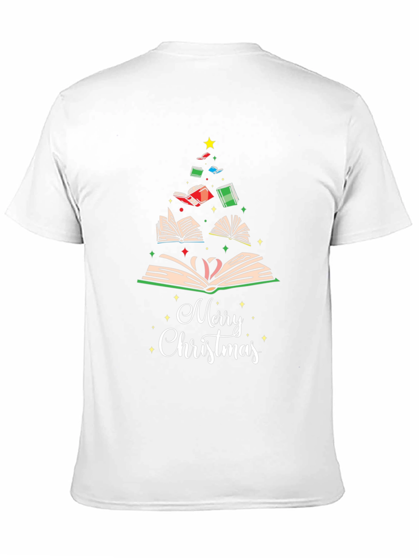 Book Christmas Tree T-Shirt