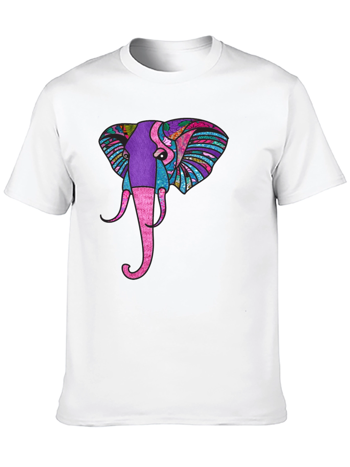 Elephant Graphic Black T-Shirt