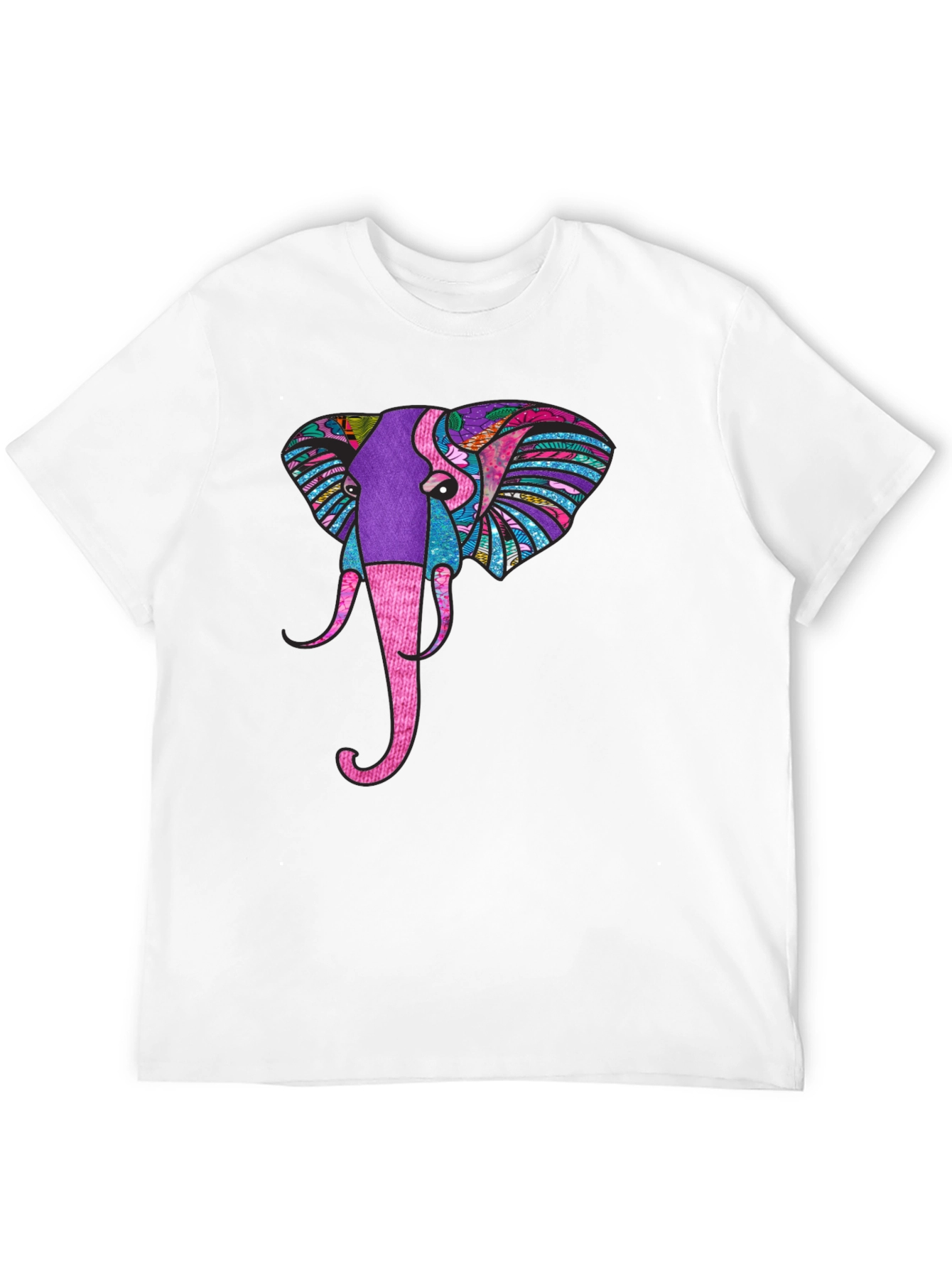Elephant Graphic Black T-Shirt