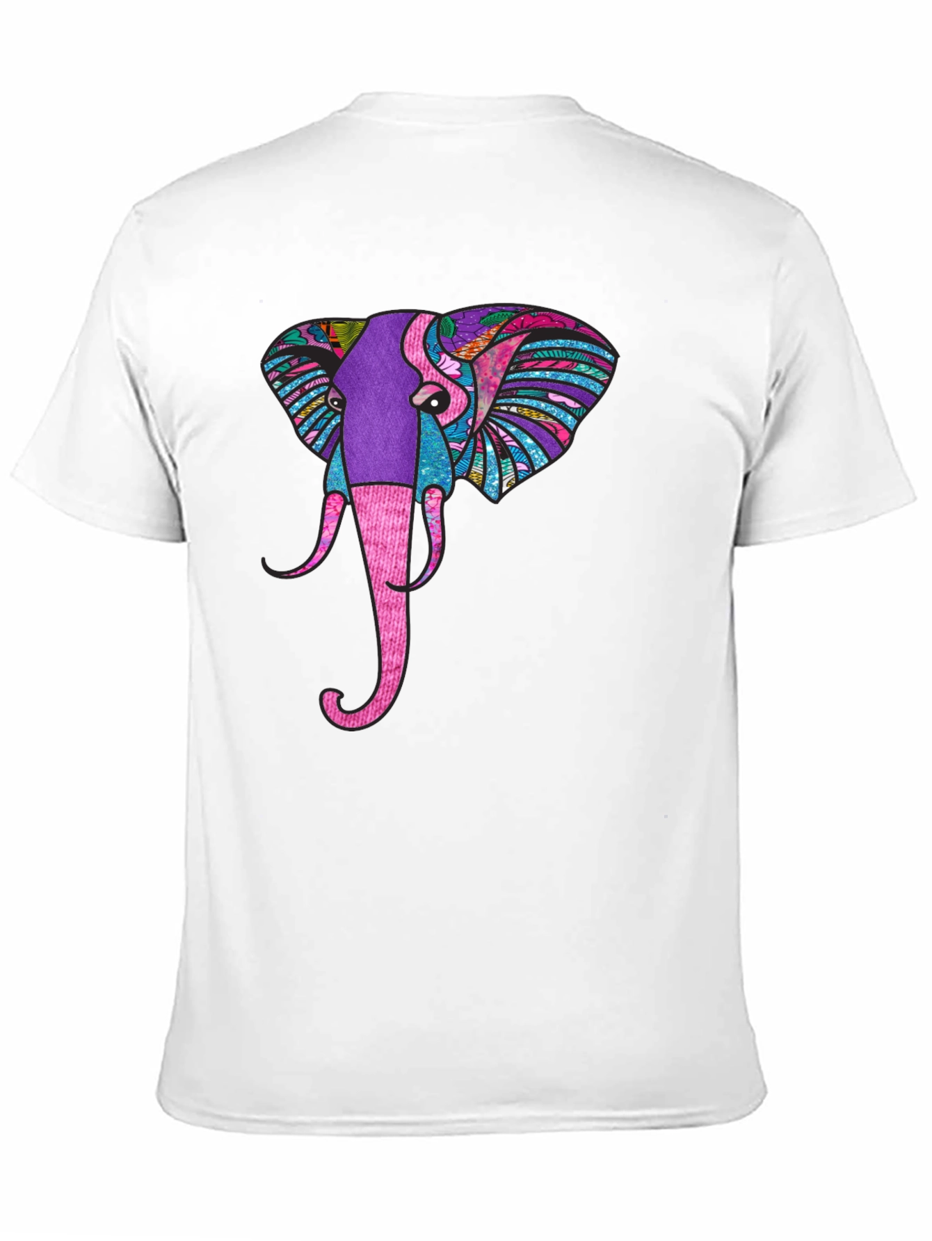 Elephant Graphic Black T-Shirt
